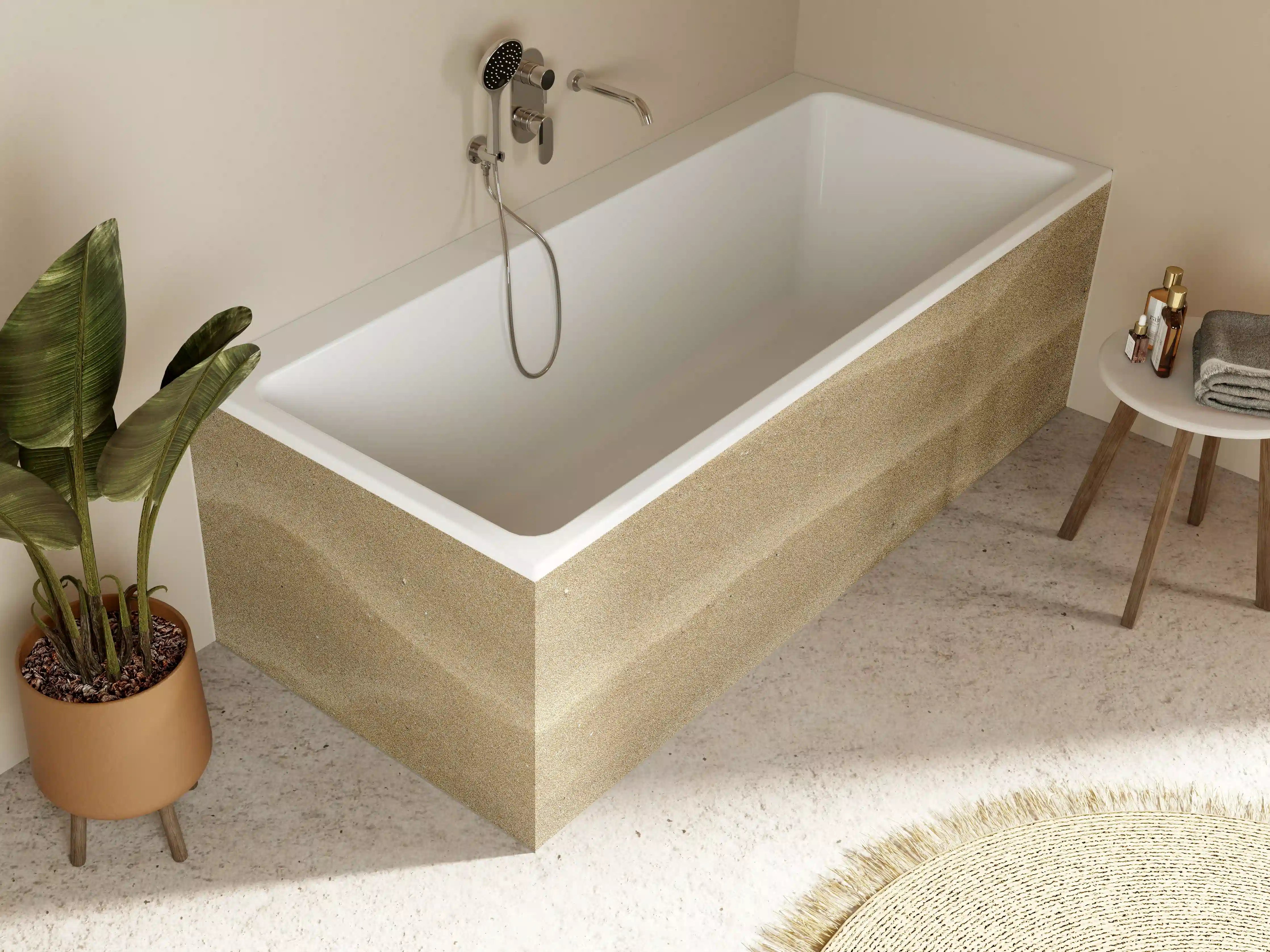 Badewannen-Rückwand - Sandstrand