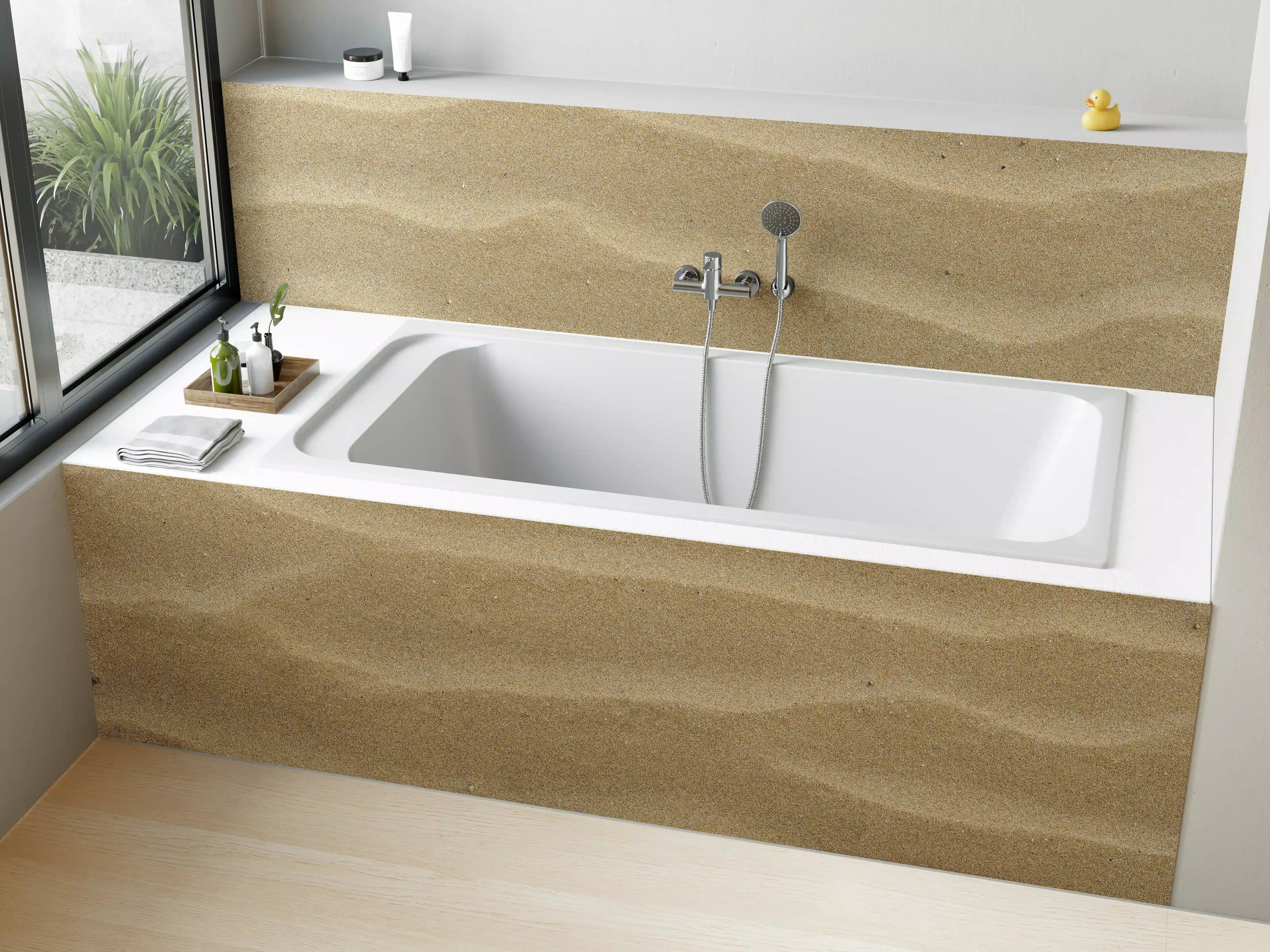 Badewannen-Rückwand - Sandstrand