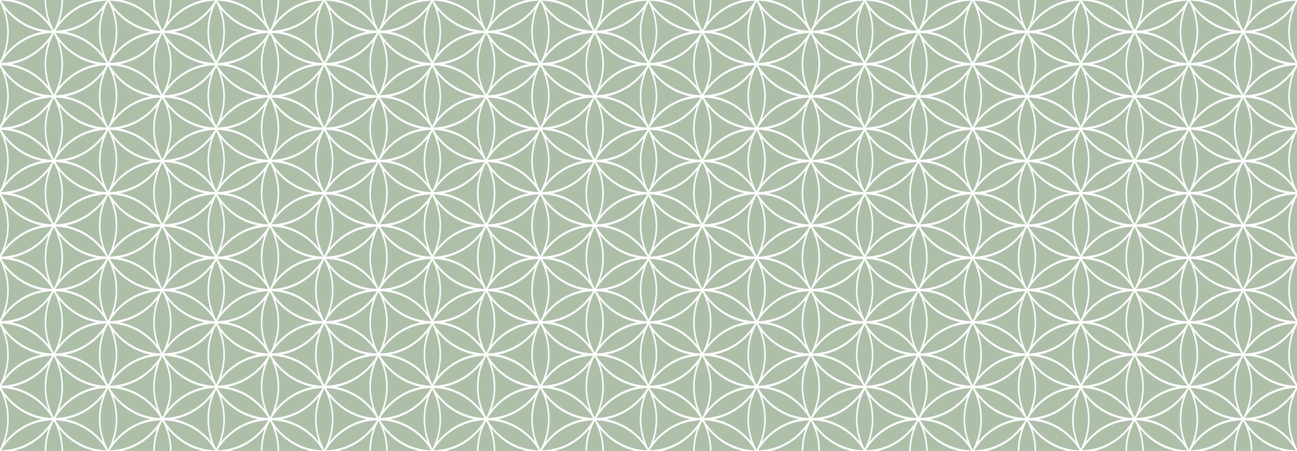 Badewannen-Rückwand-Sanfte Mint-Grün-Muster mit geometrischer Symmetrie