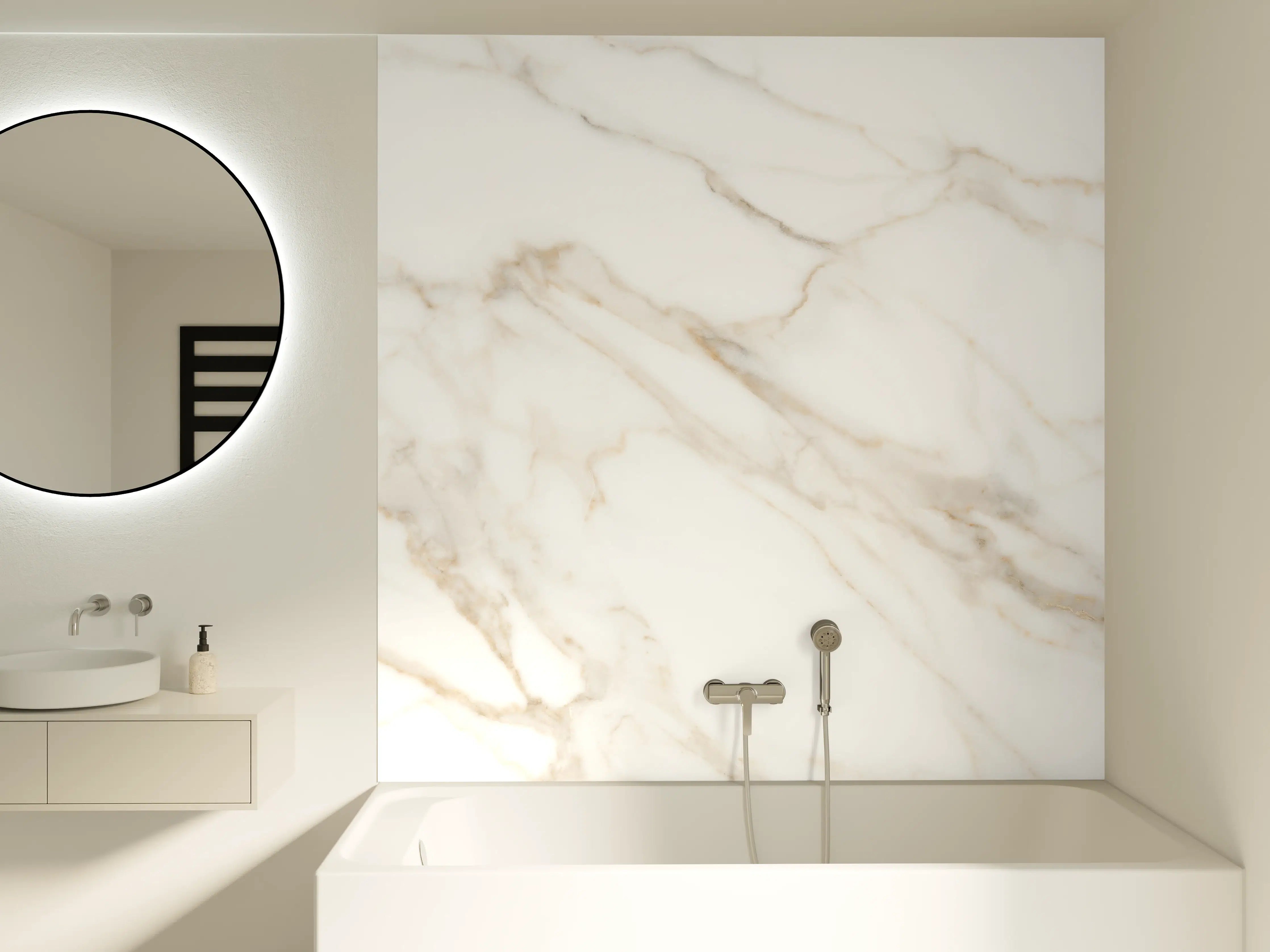 Badewannen-Rückwand - Satvariyo Marmor