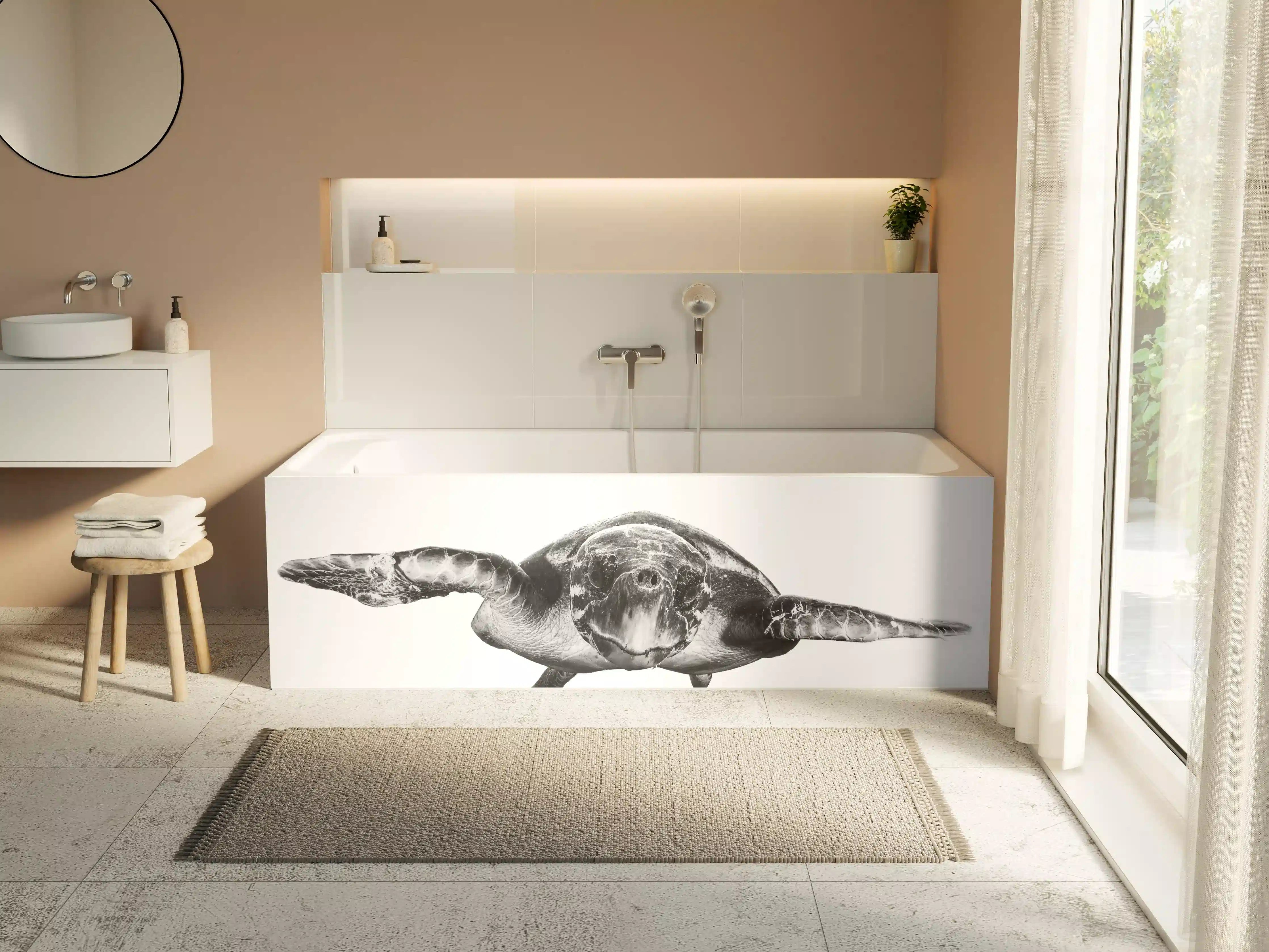 Badewannen-Rückwand - Schildkröte