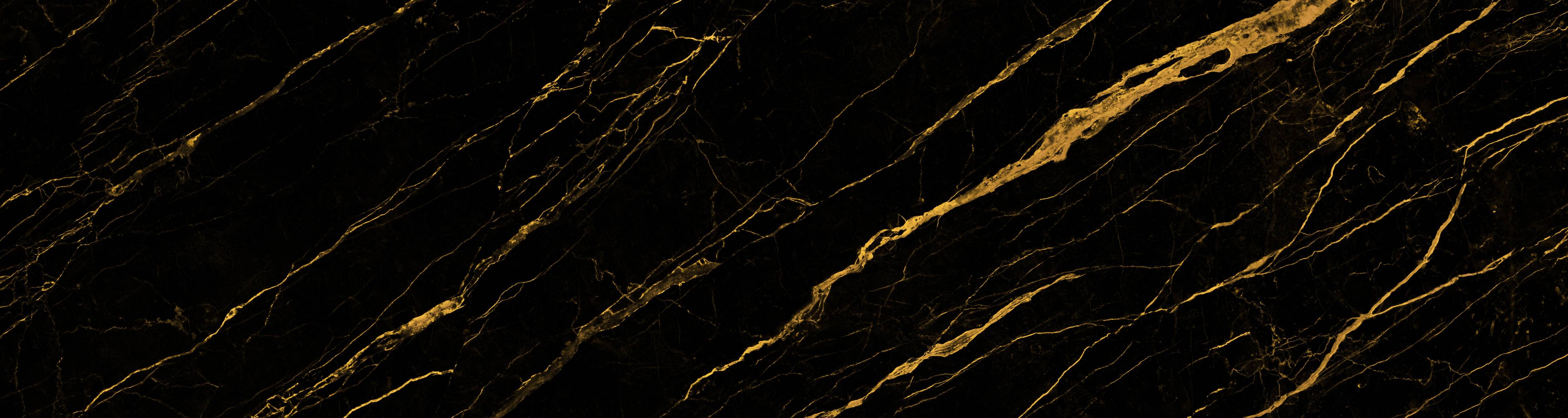 Badewannen-Rückwand-Schwarz goldener Marmor