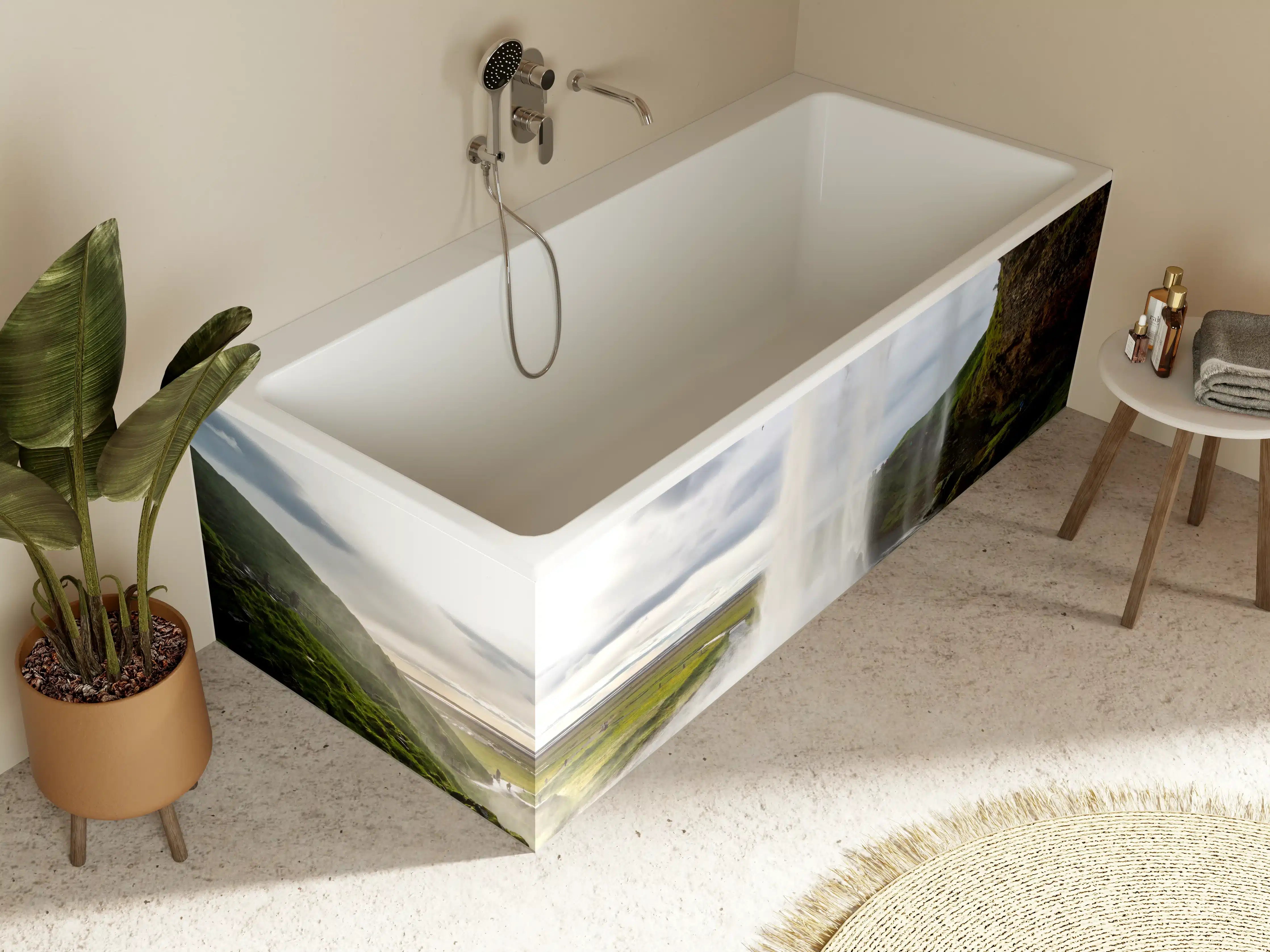 Badewannen-Rückwand - Seljalandsfoss Wasserfall