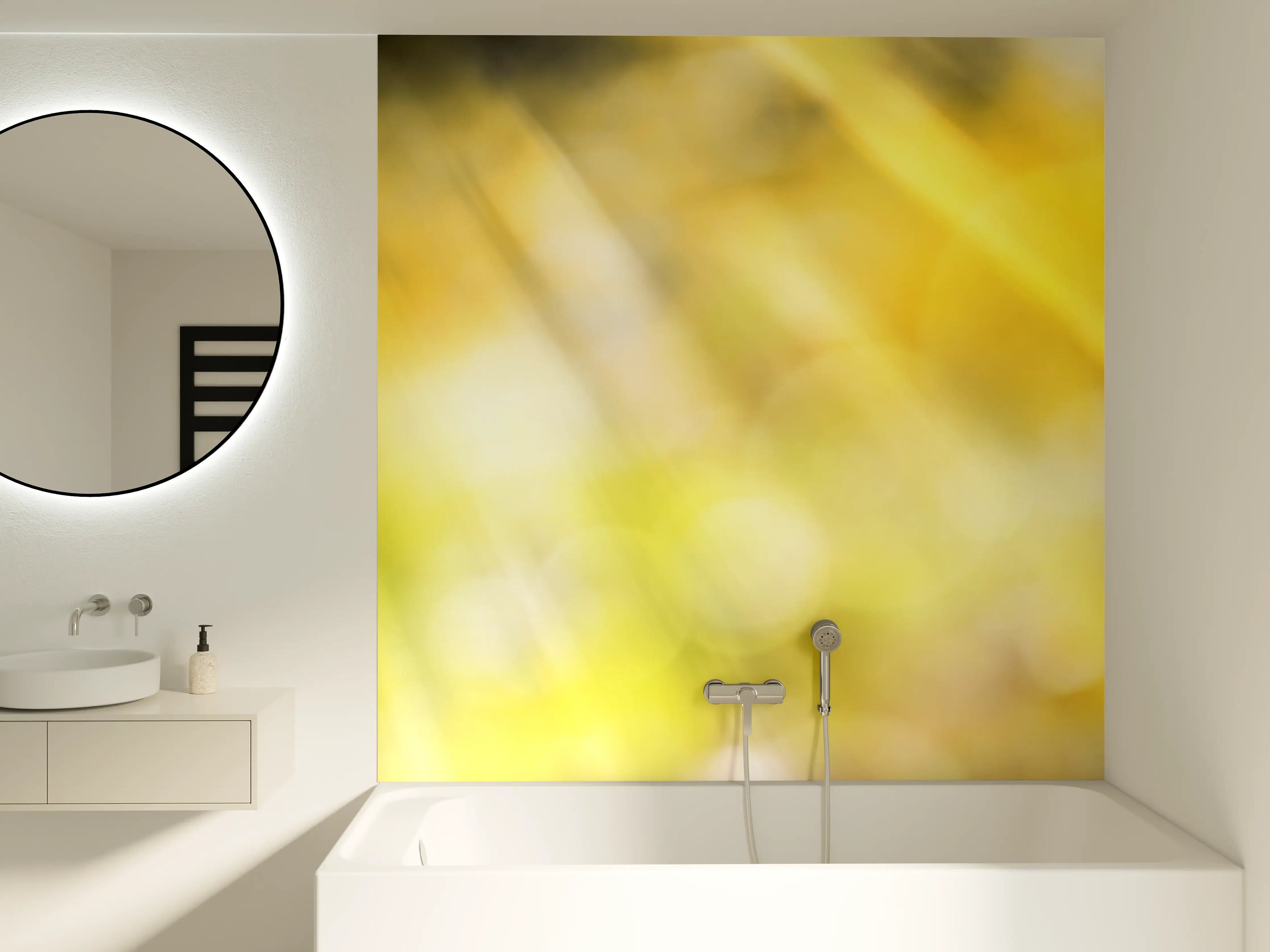 Badewannen-Rückwand - Sonnenblume
