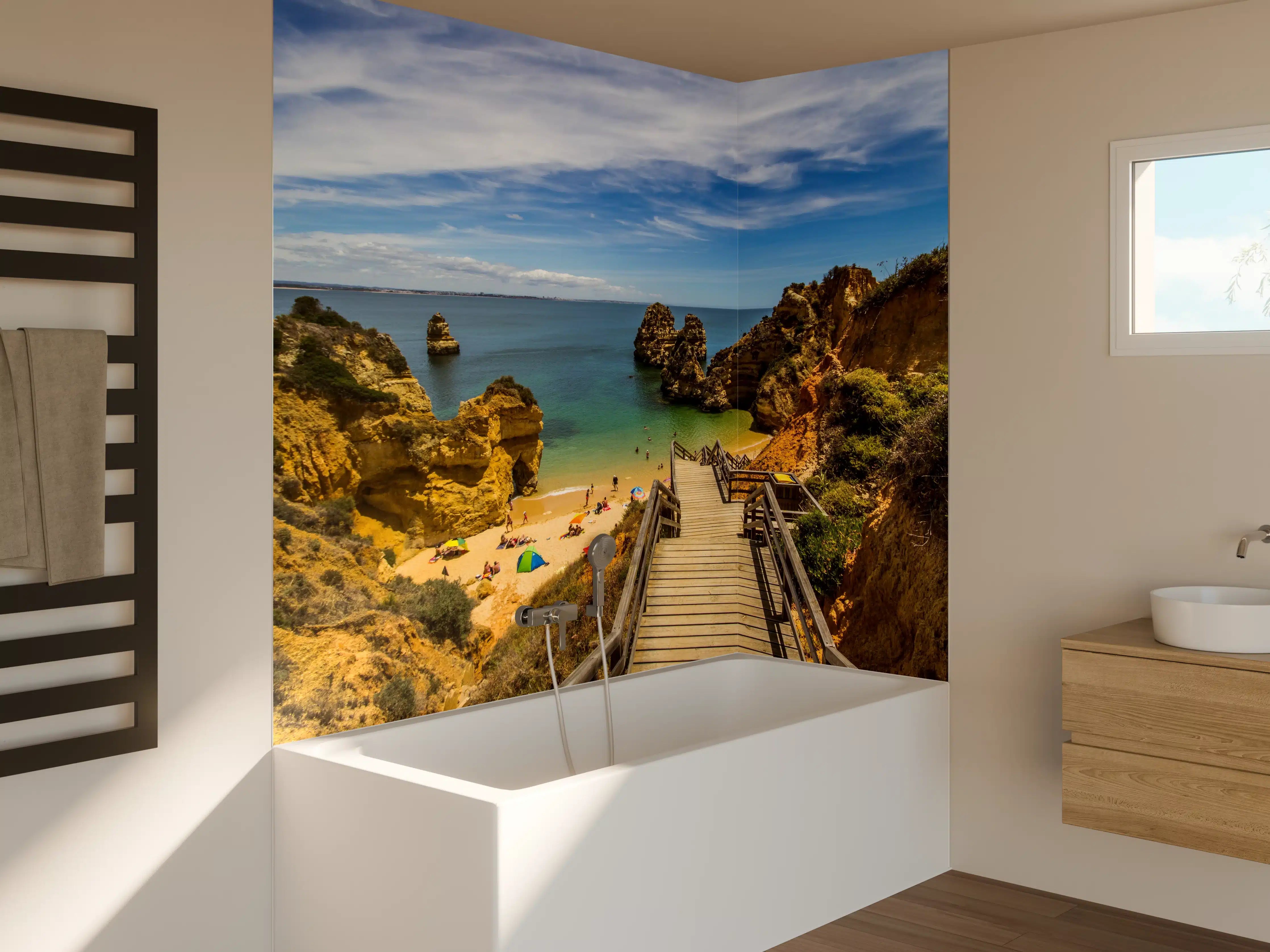 Badewannen-Rückwand - Strand Camilo in Lagos