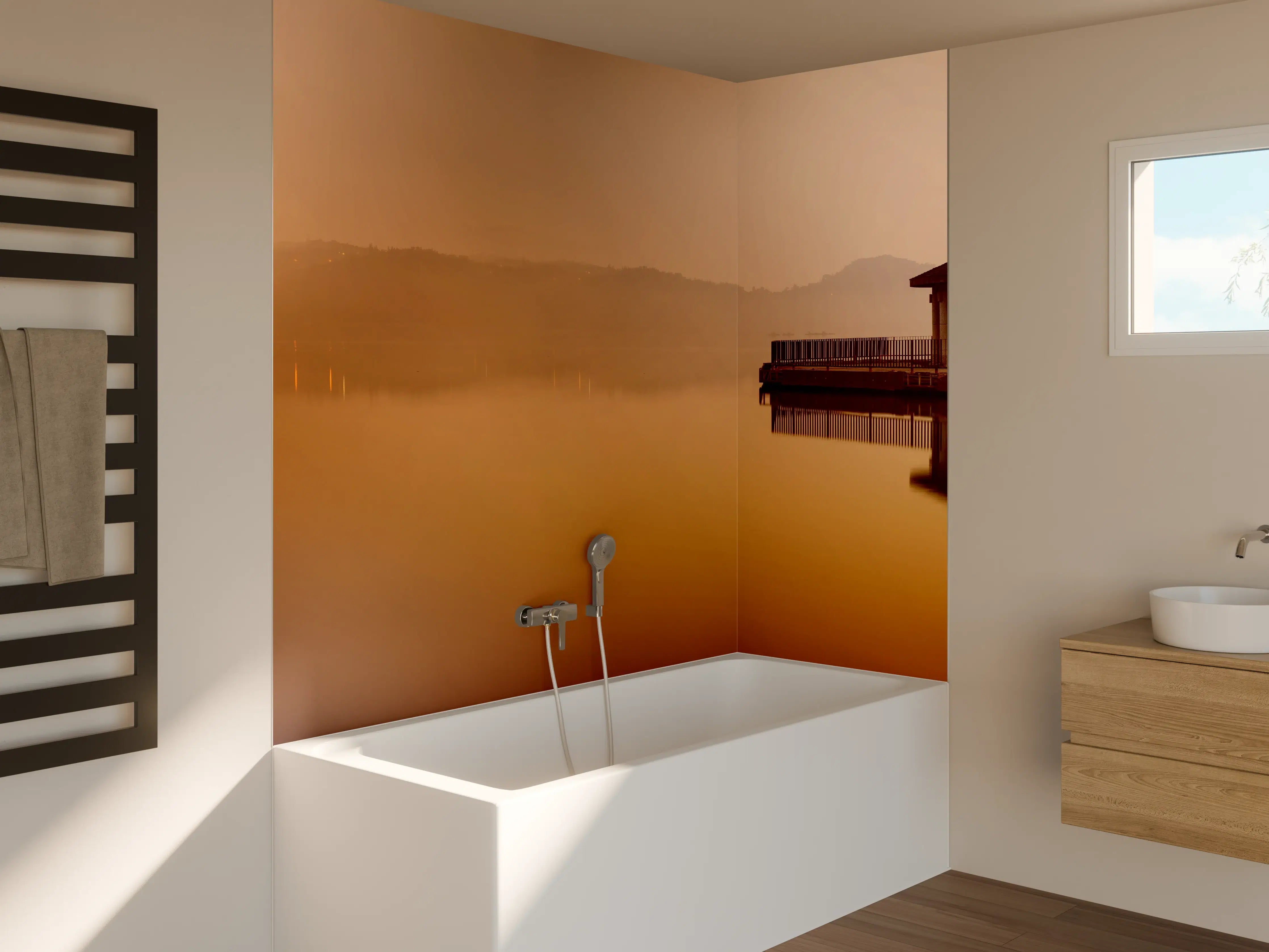 Badewannen-Rückwand - Sun Moon Lake