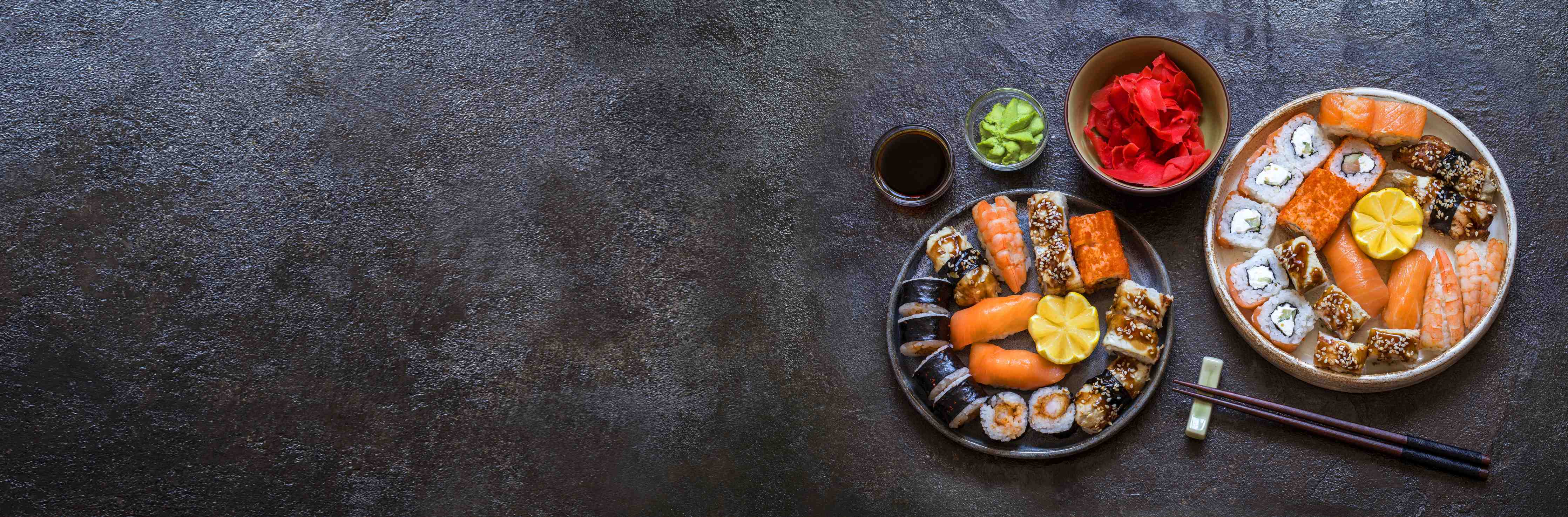 Badewannen-Rückwand-Sushi-Bowl mit Lachs