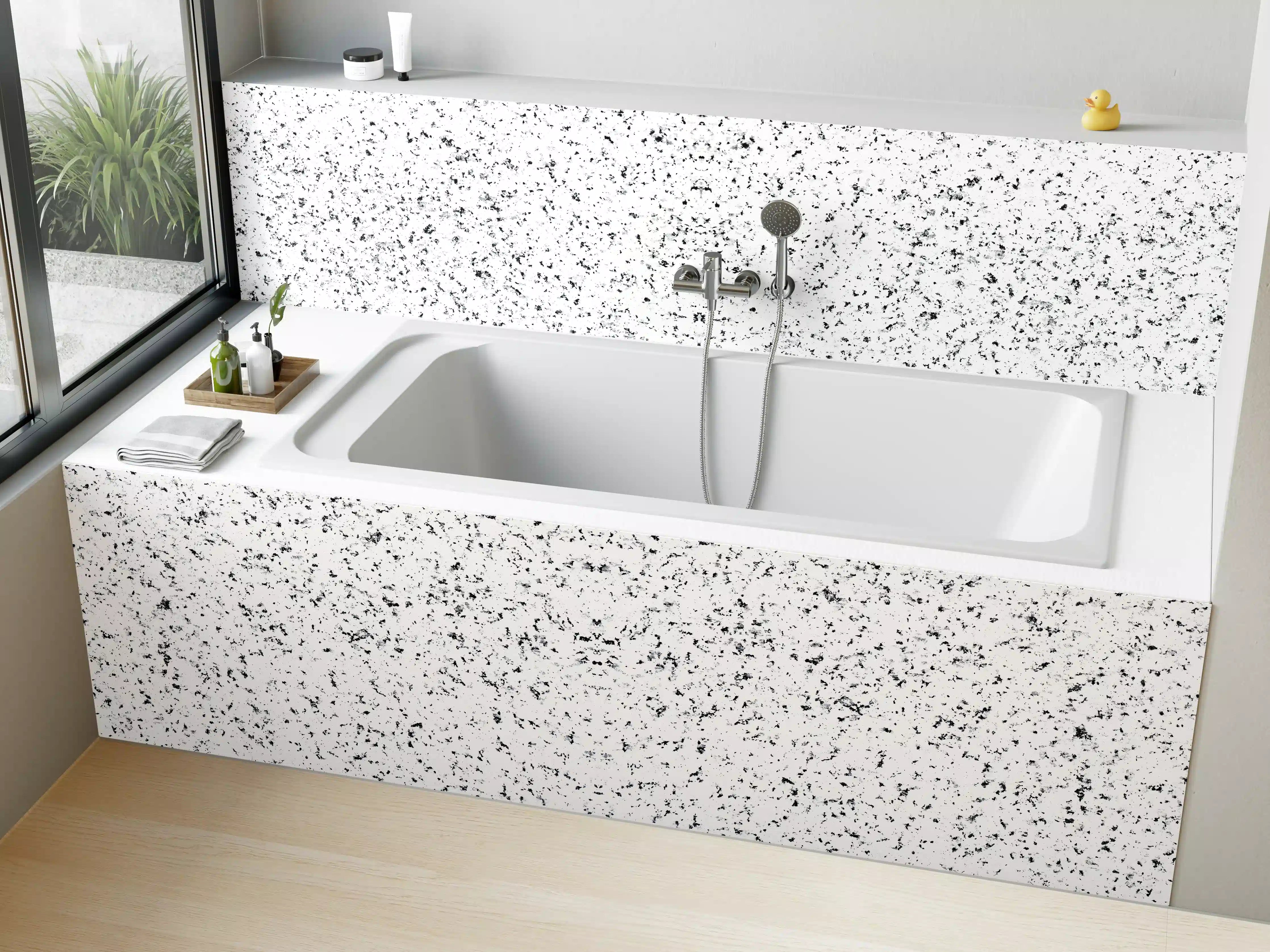Badewannen-Rückwand - Terrazzo Granit Textur