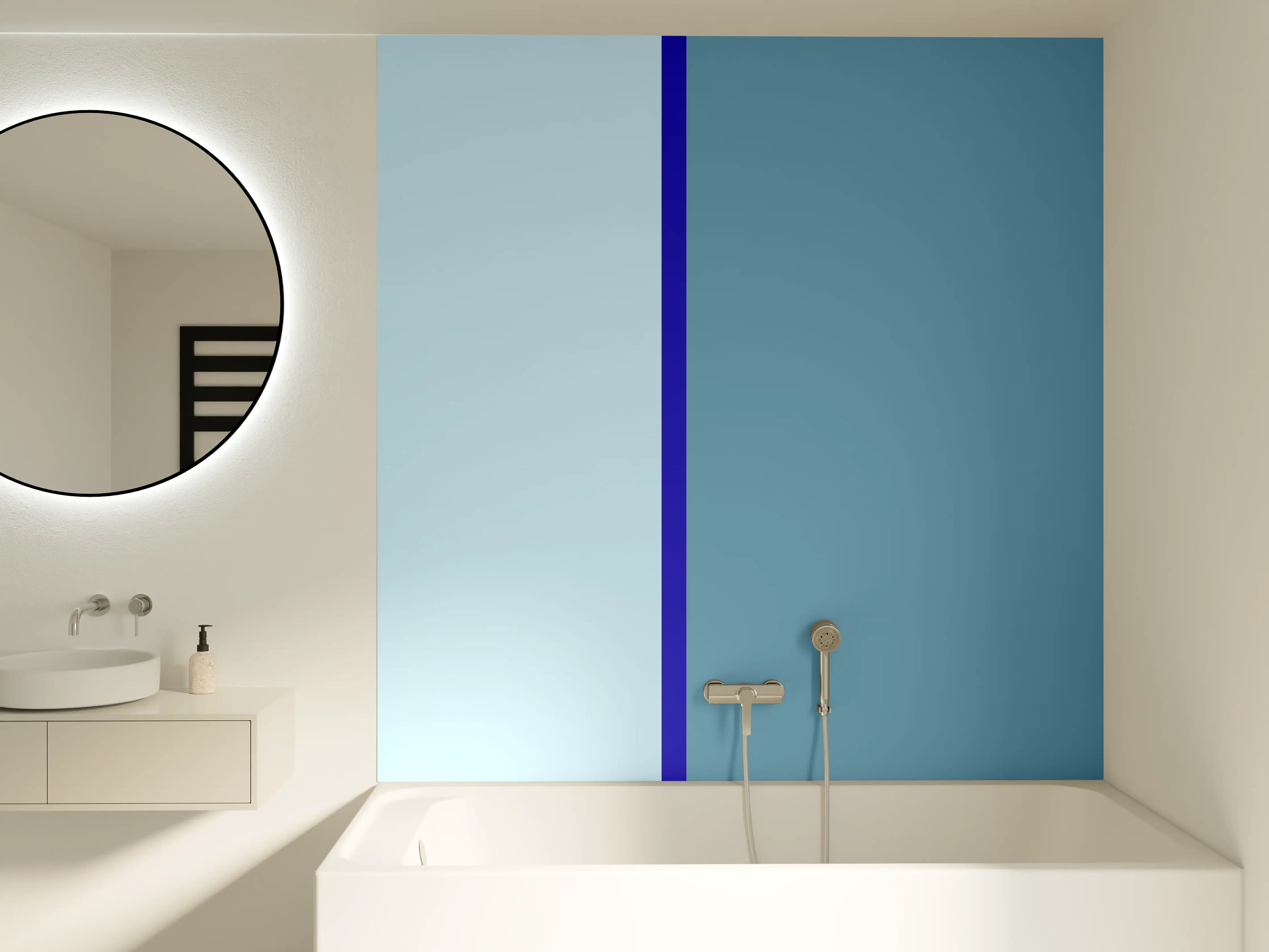 Badewannen-Rückwand - The Blues - Easy Vertical - Ocean