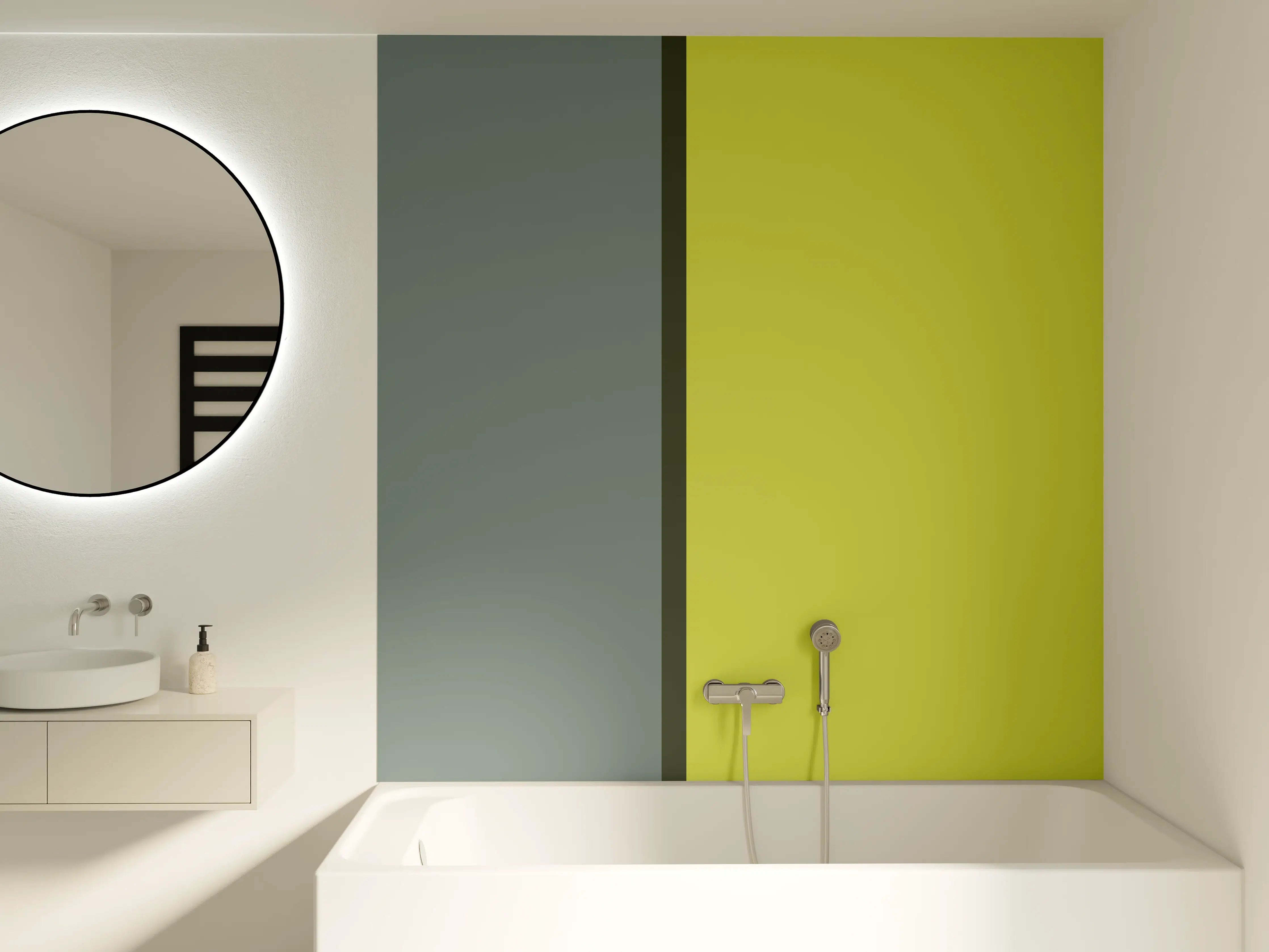 Badewannen-Rückwand - The Greens - Easy Vertical - Matcha