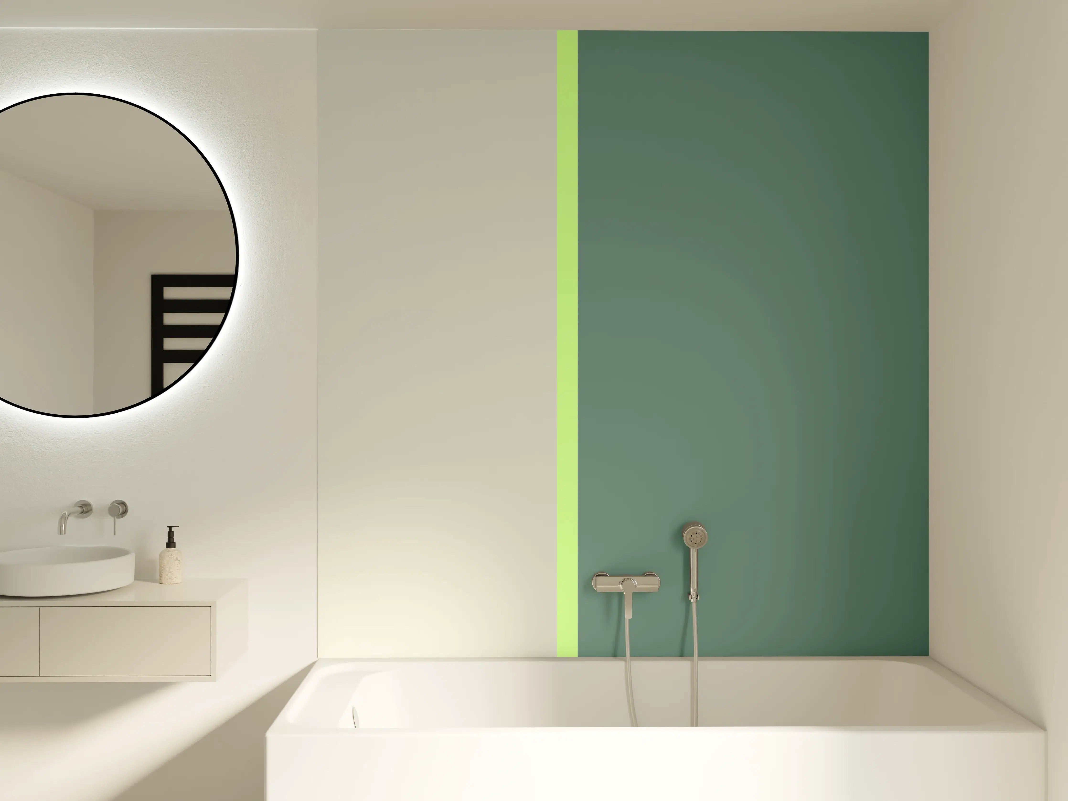 Badewannen-Rückwand - The Greens - Easy Vertical - Granny Smith