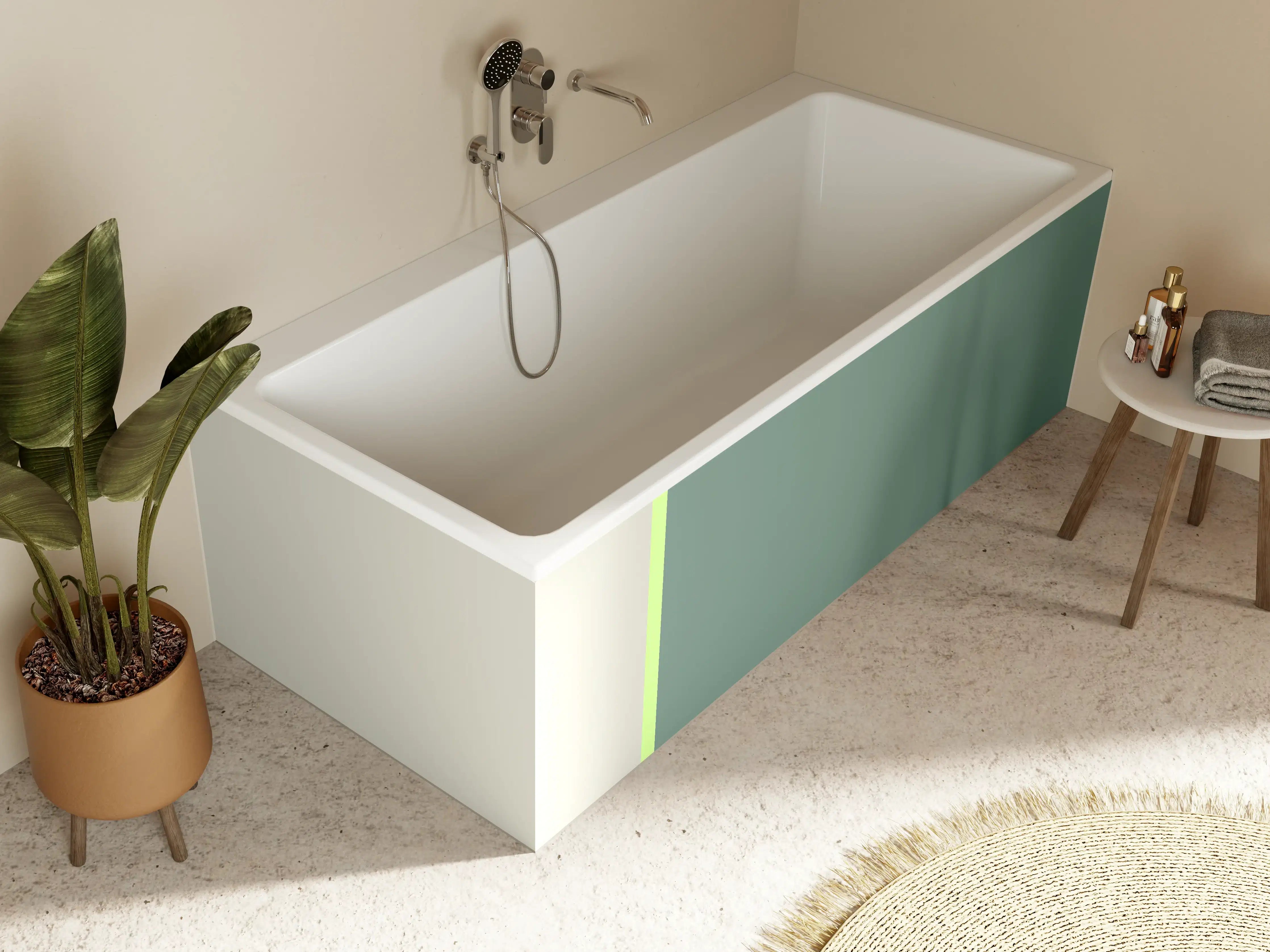 Badewannen-Rückwand - The Greens - Easy Vertical - Granny Smith