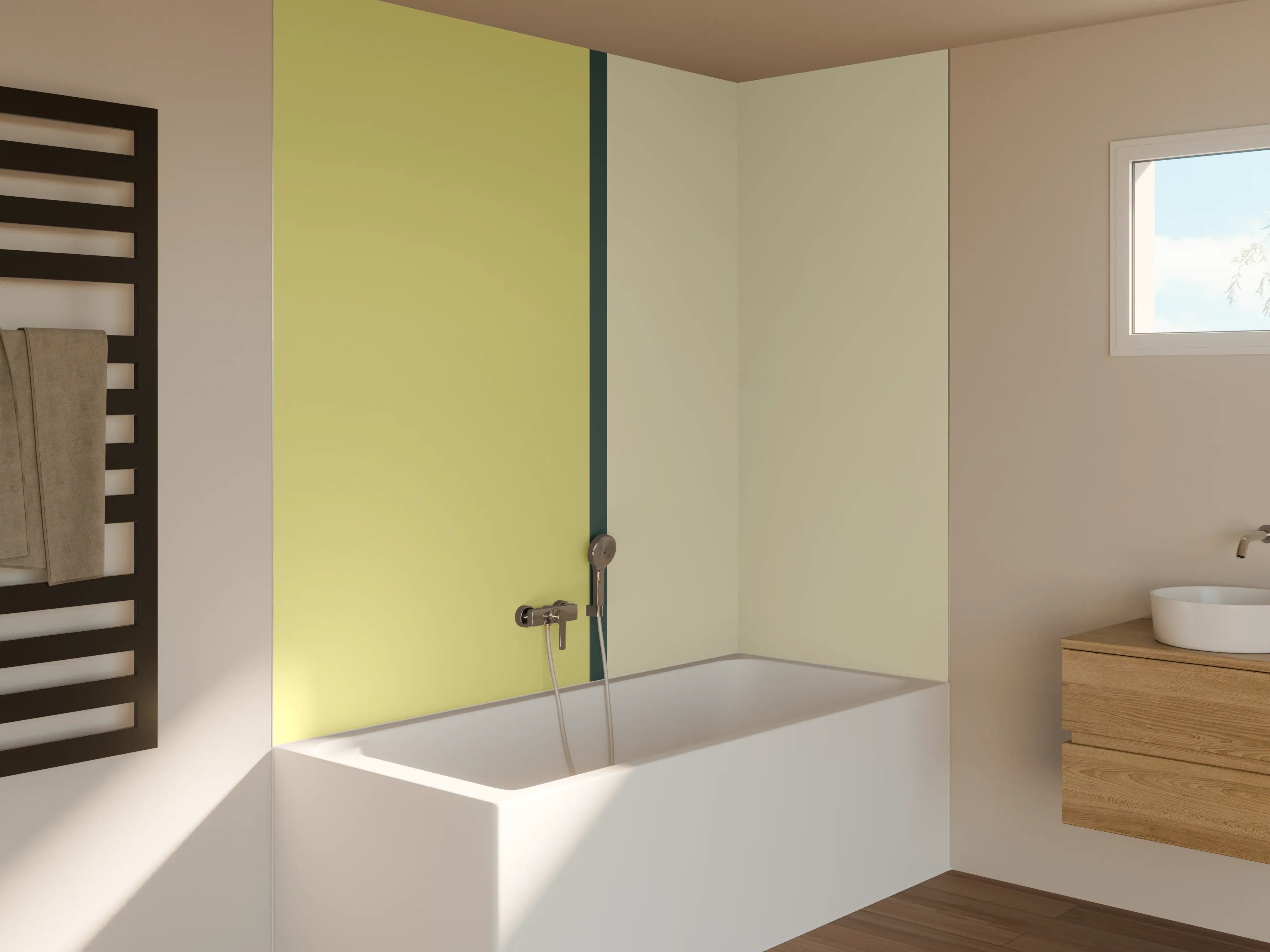 Badewannen-Rückwand - The Greens - Easy Vertical - Pistachio