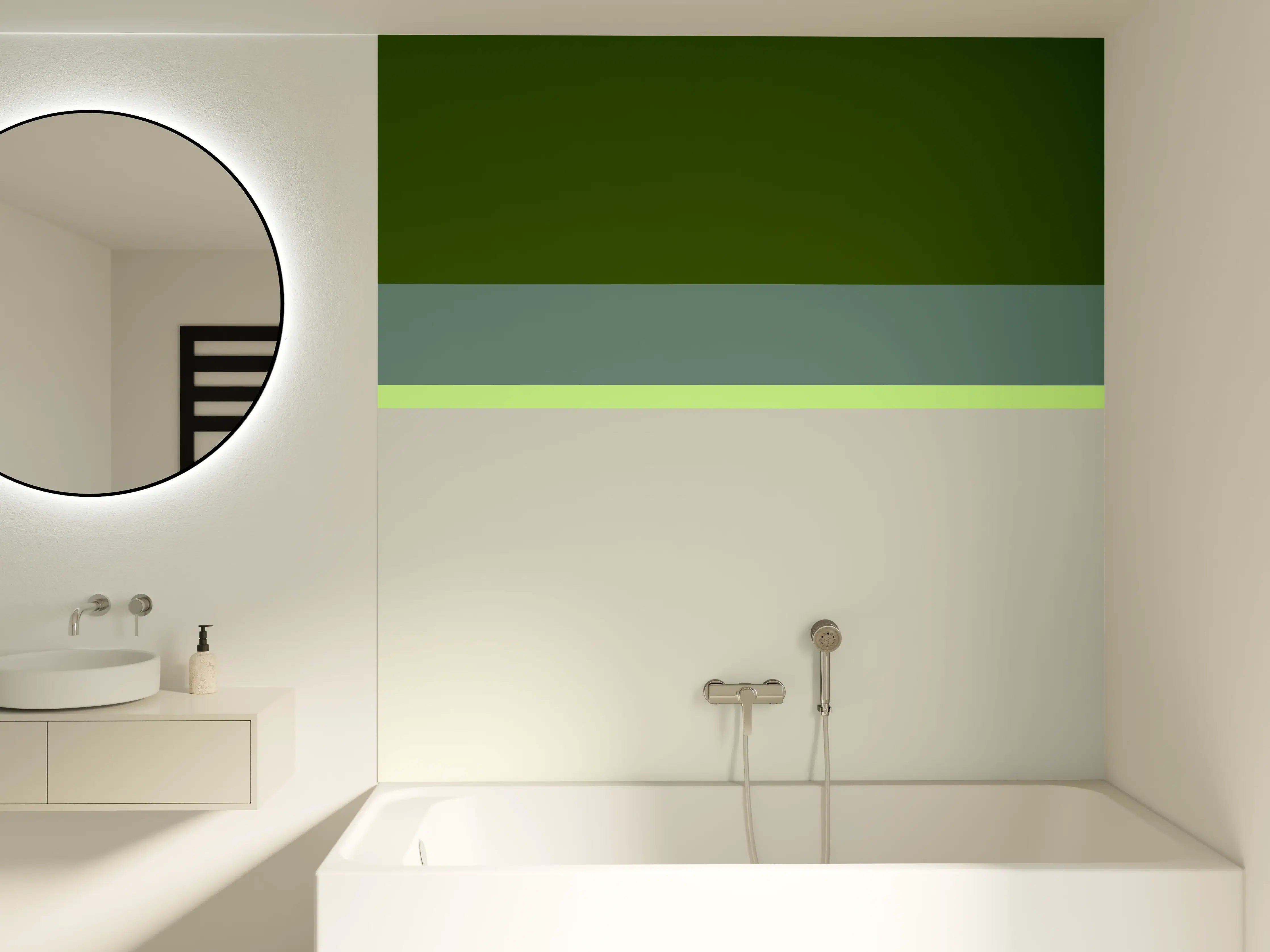 Badewannen-Rückwand - The Greens - Horizontal - Granny Smith