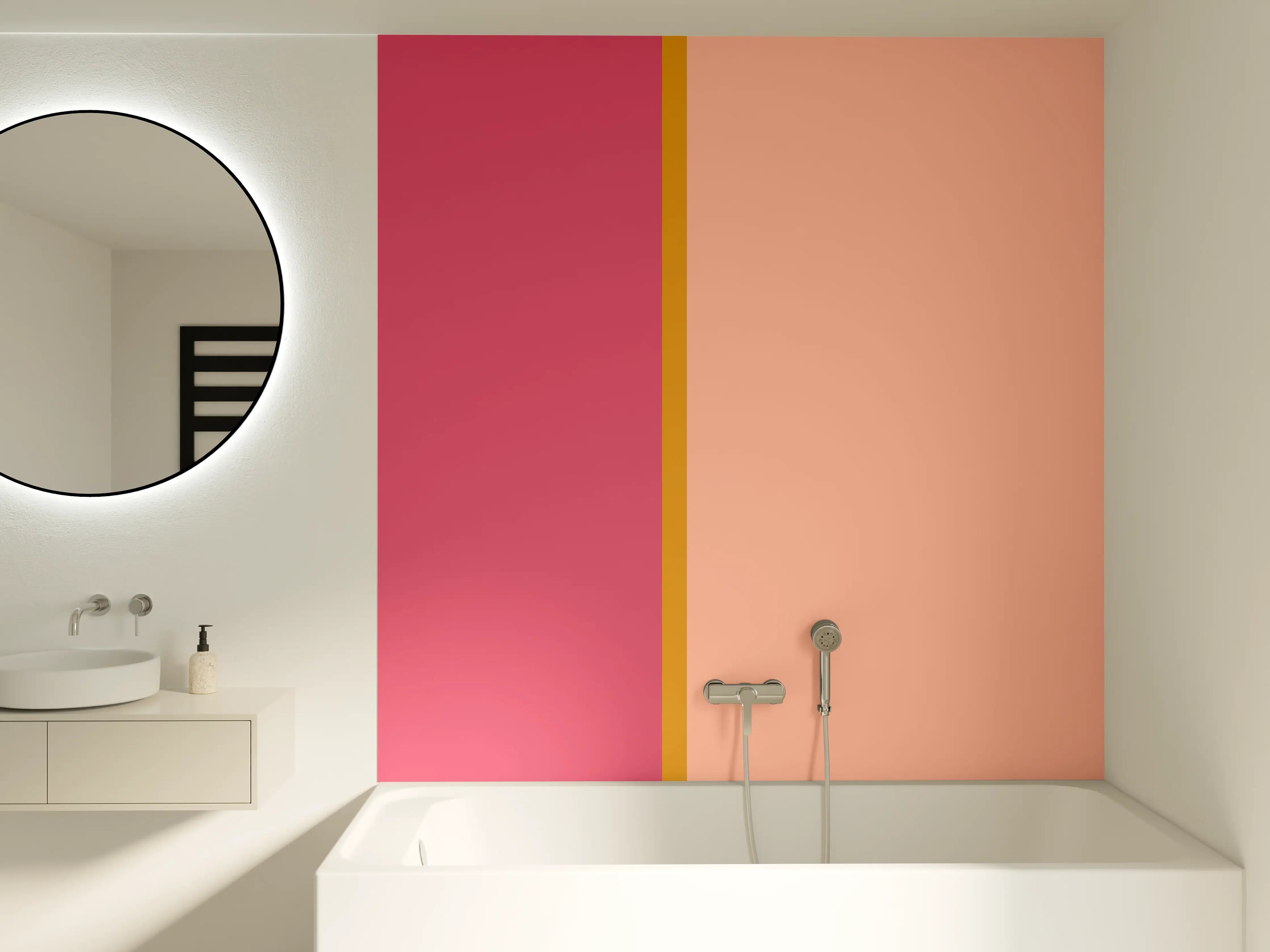 Badewannen-Rückwand - The Oranges - Easy Vertical - Cotton Candy