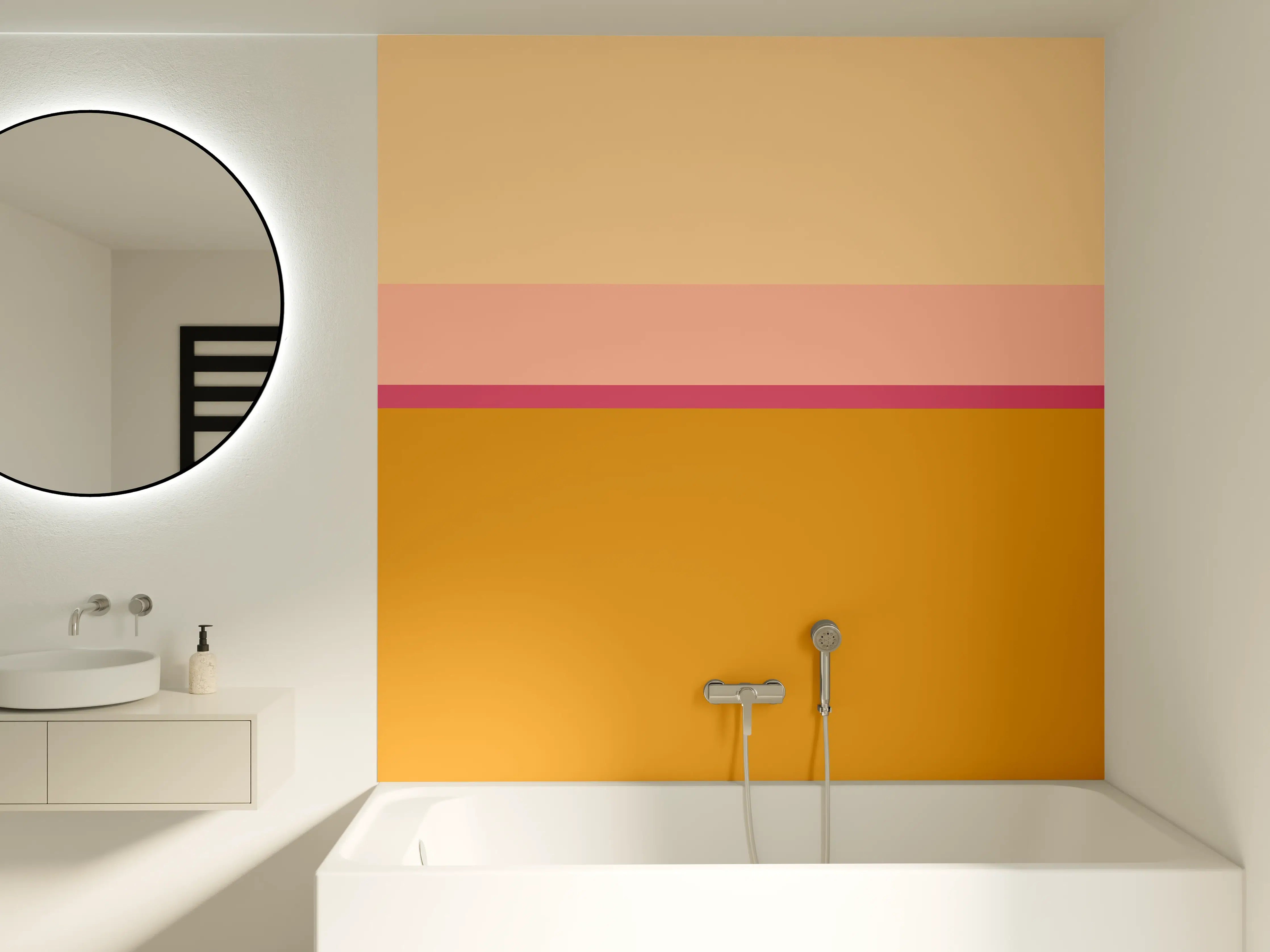 Badewannen-Rückwand - The Oranges - Horizontal - Cotton Candy