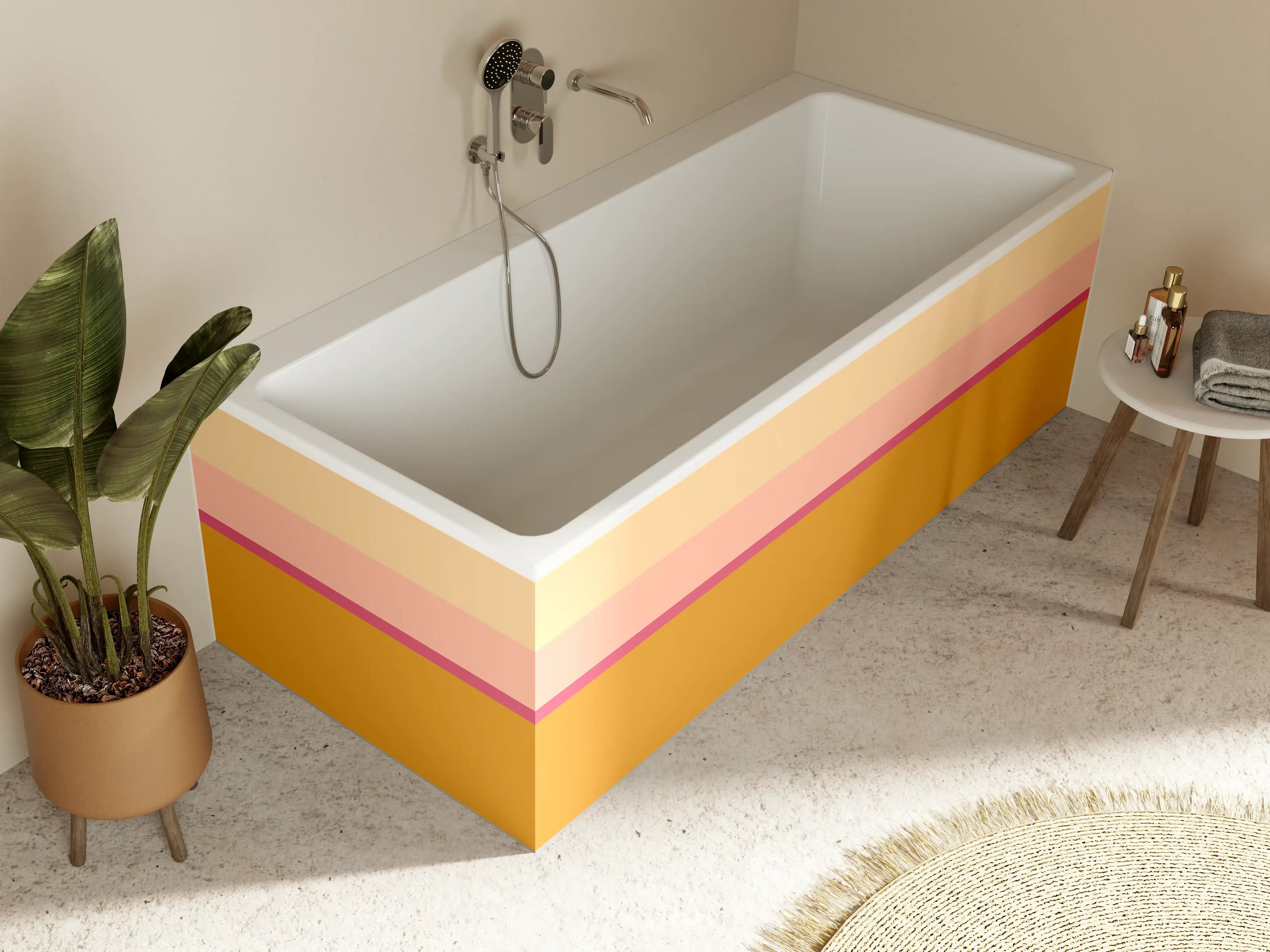 Badewannen-Rückwand - The Oranges - Horizontal - Cotton Candy