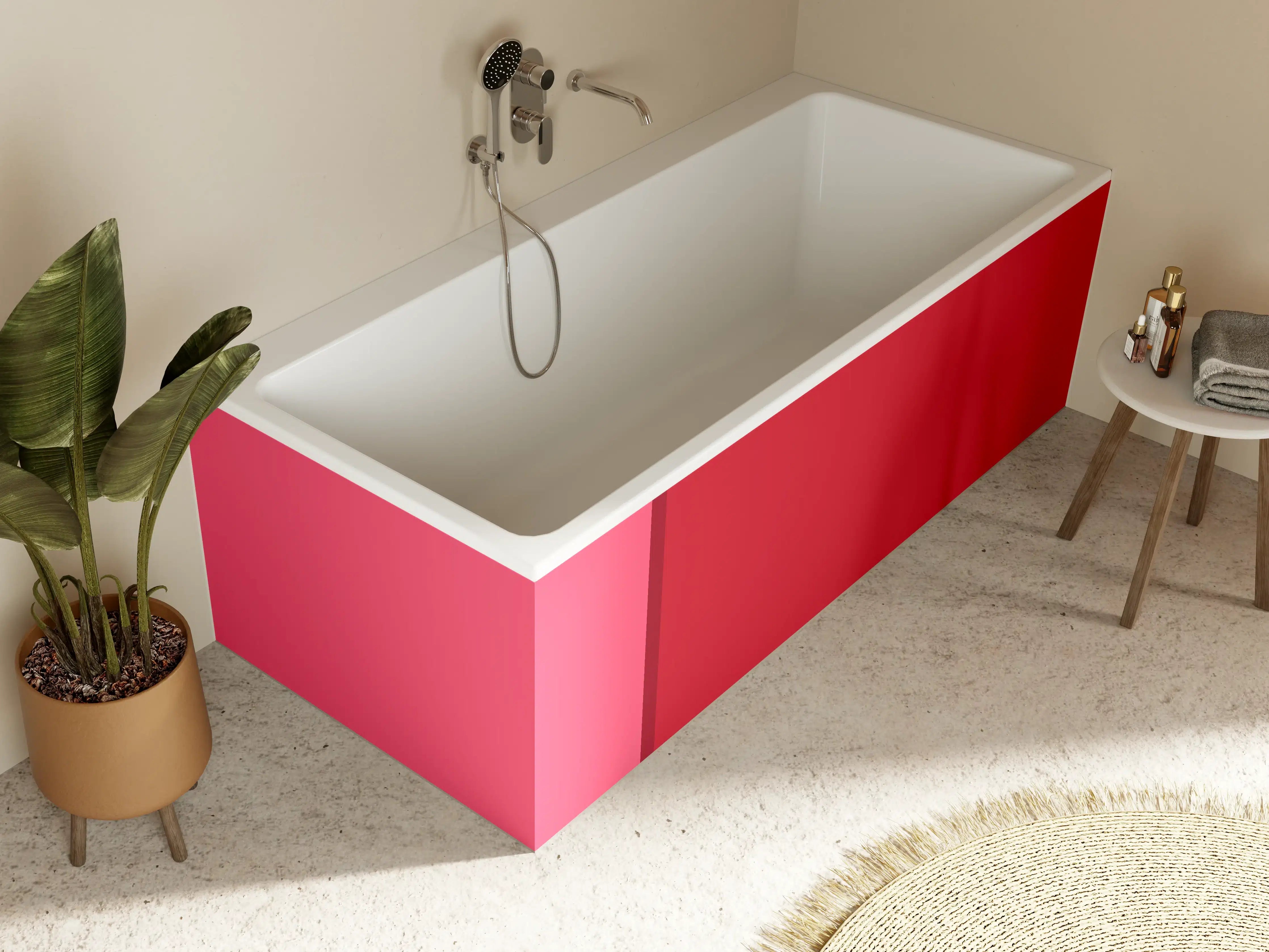 Badewannen-Rückwand - The Reds - Easy Vertikal - Pommagranate