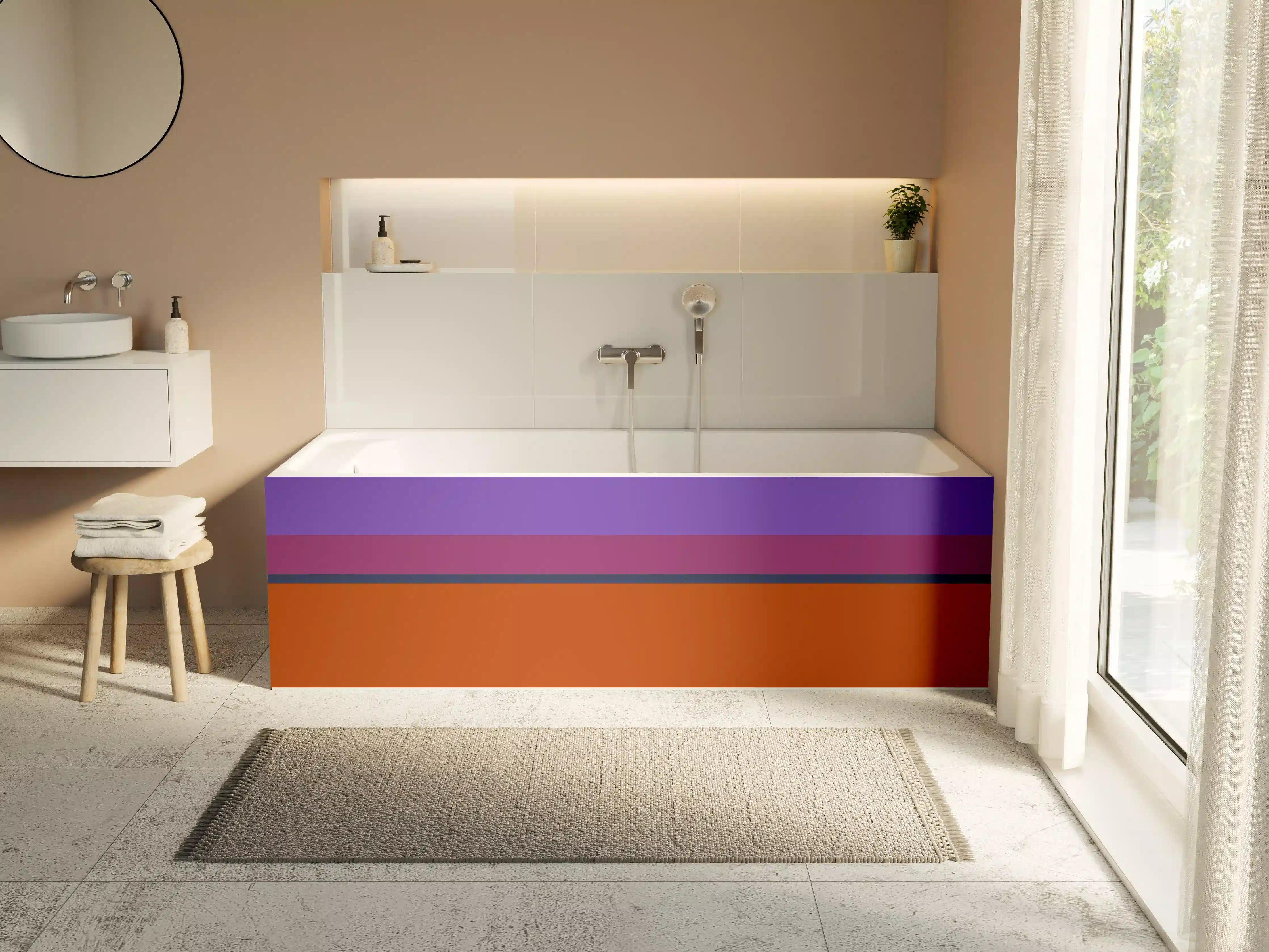 Badewannen-Rückwand - The Retros - Horizontal - Sansa