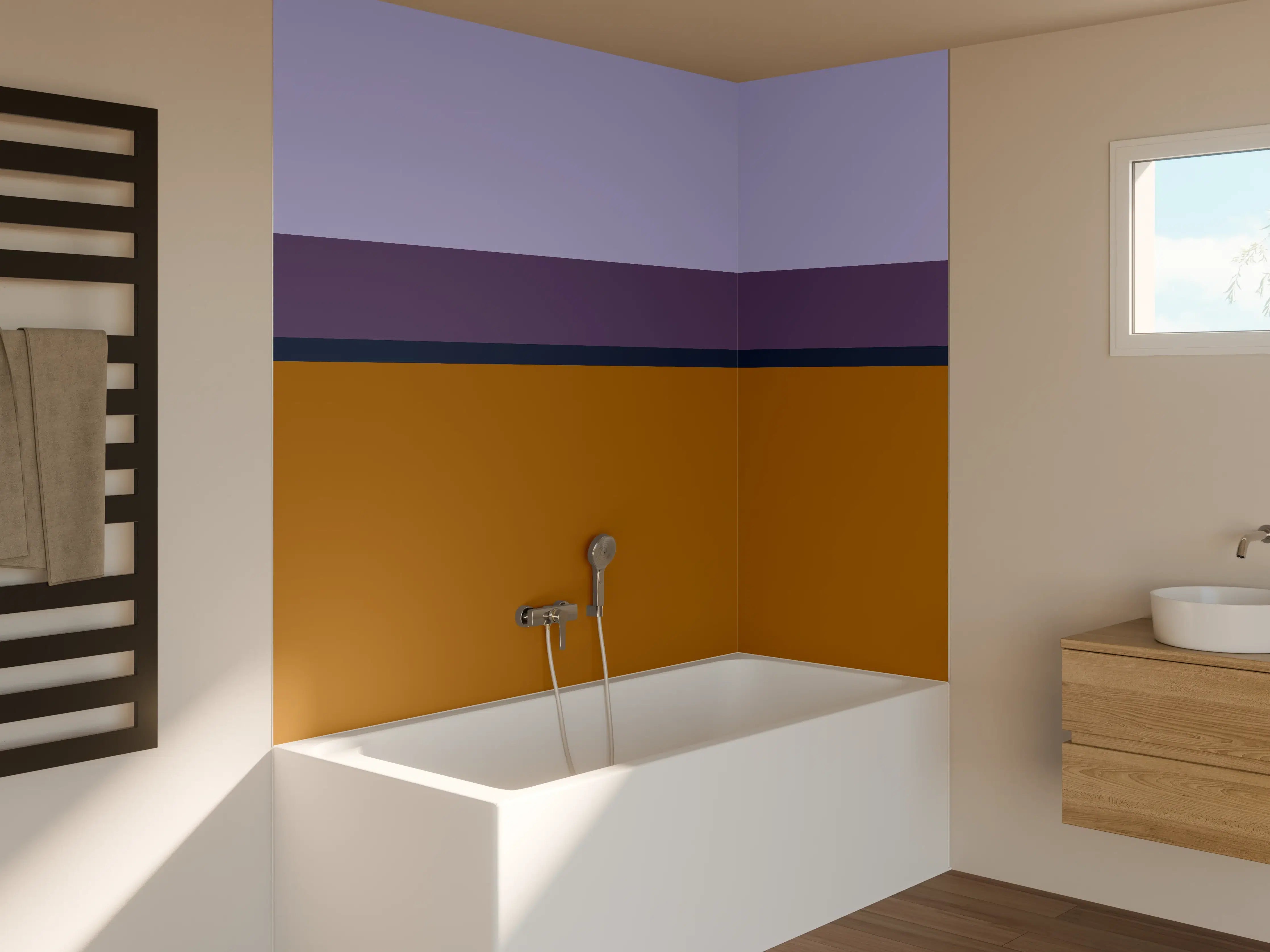 Badewannen-Rückwand - The Retros - Horizontal - Tyrion