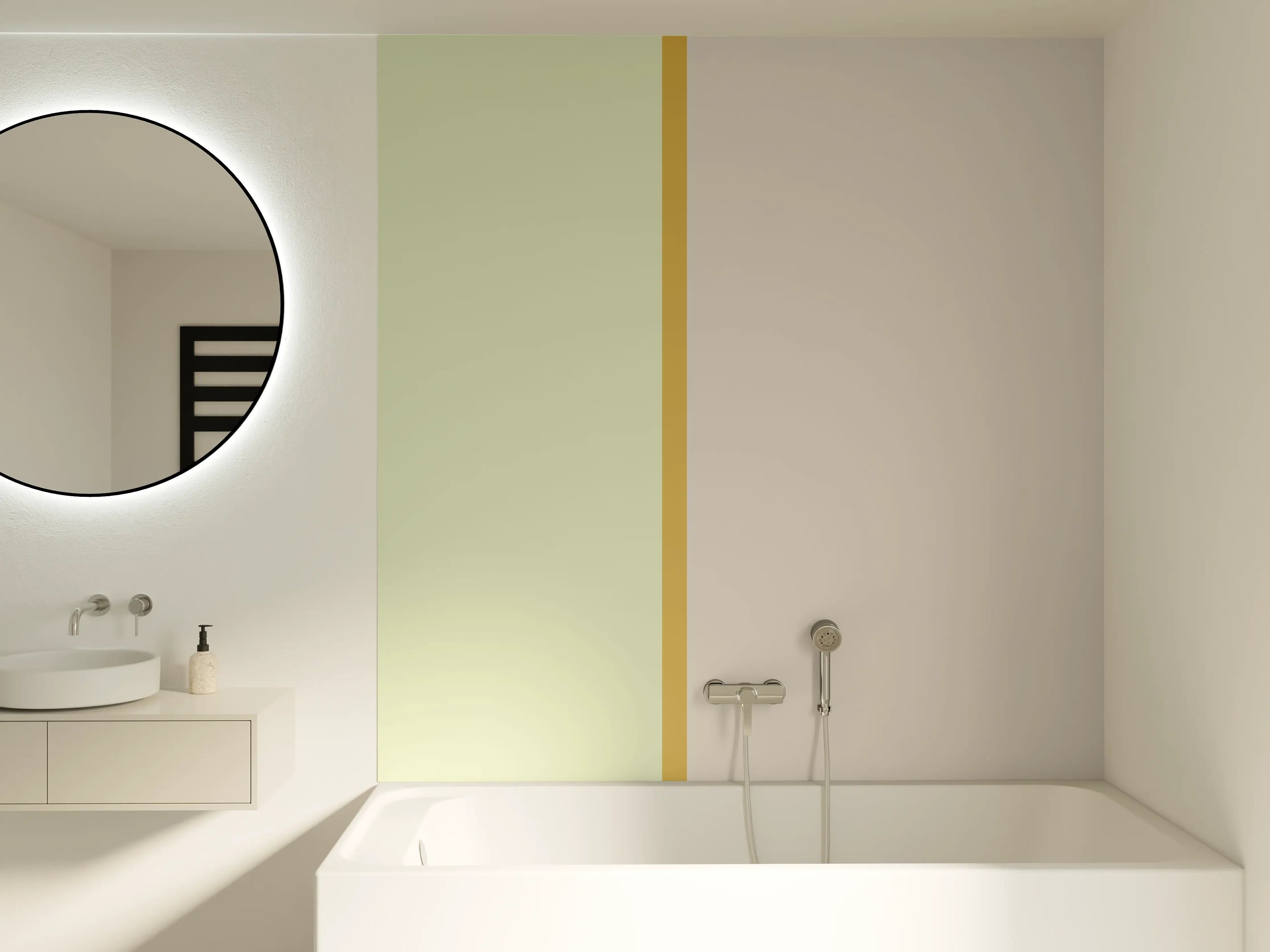 Badewannen-Rückwand - The Springs - Easy Vertikal - Birch