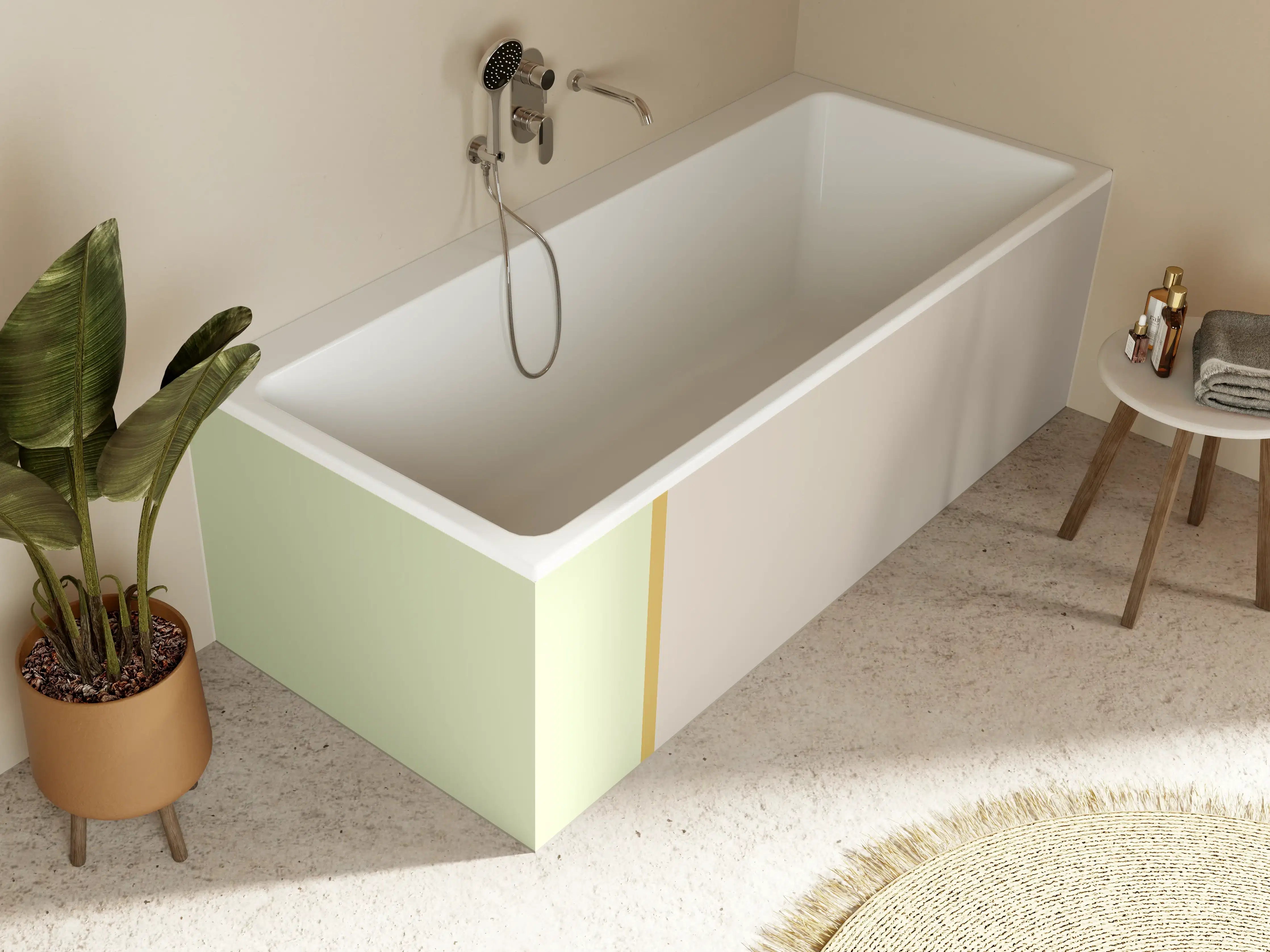 Badewannen-Rückwand - The Springs - Easy Vertikal - Birch
