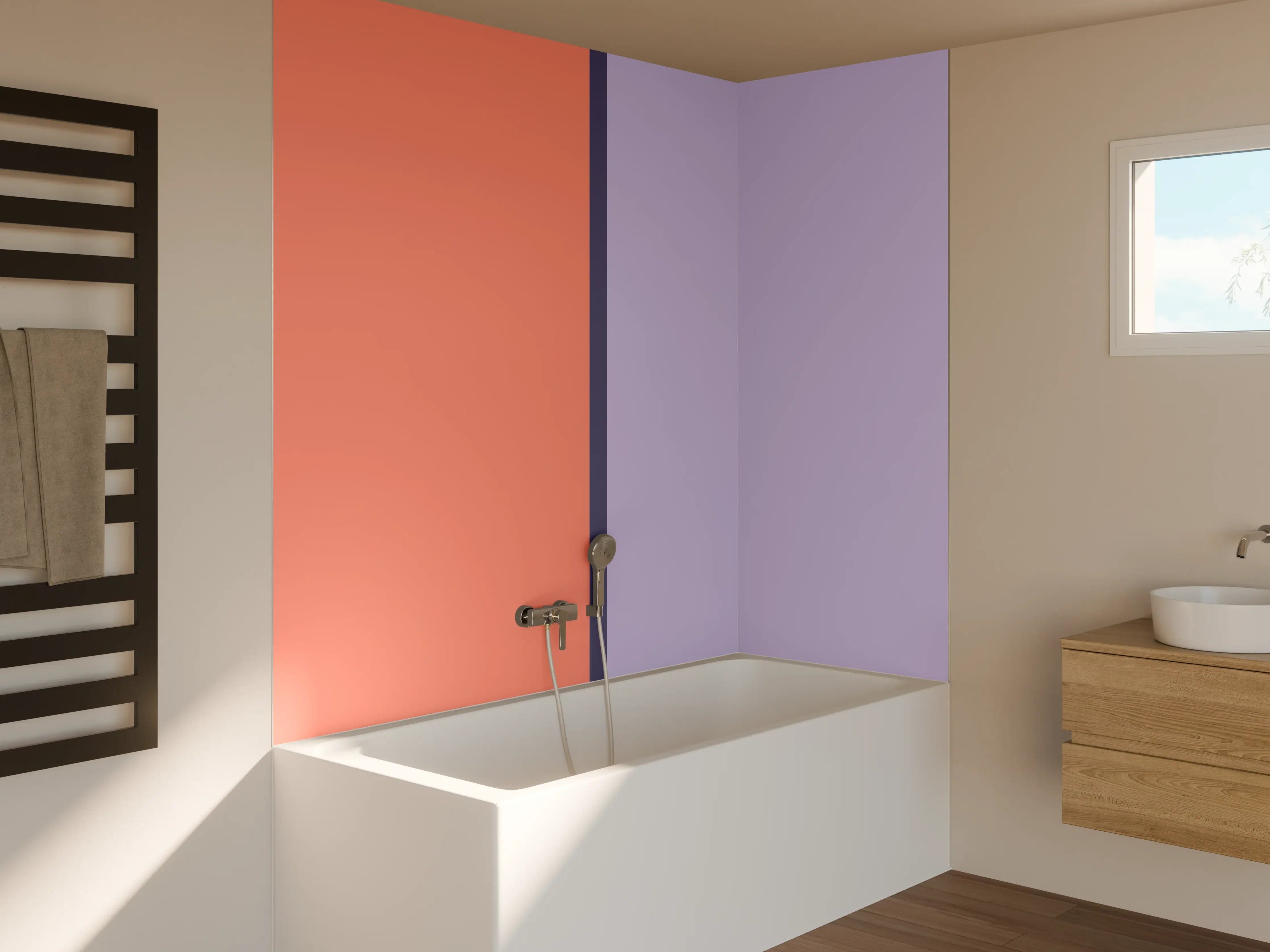 Badewannen-Rückwand - The Vintages - Easy Vertikal - Penelope