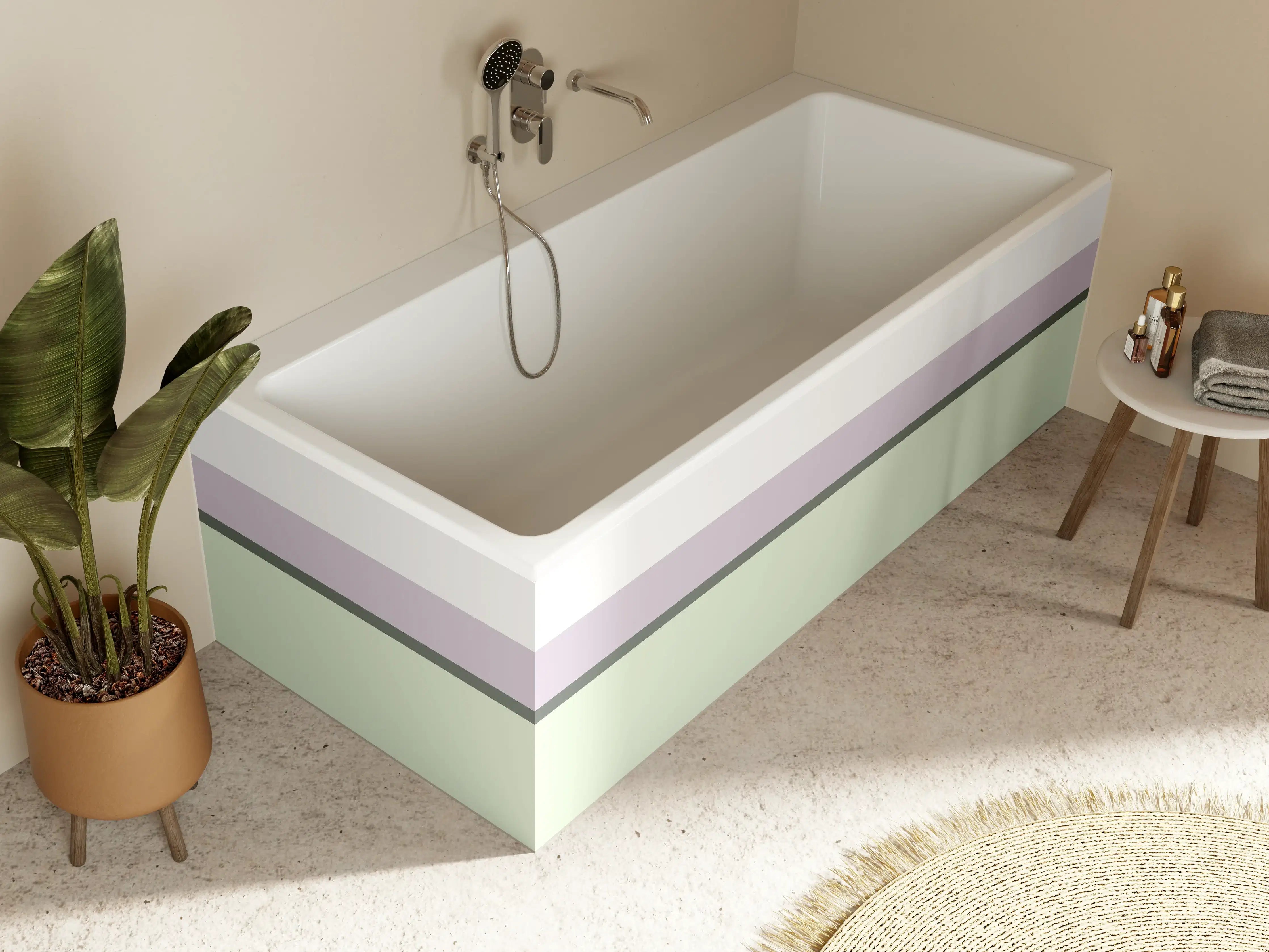 Badewannen-Rückwand - The Vintages - Horizontal - Benedict