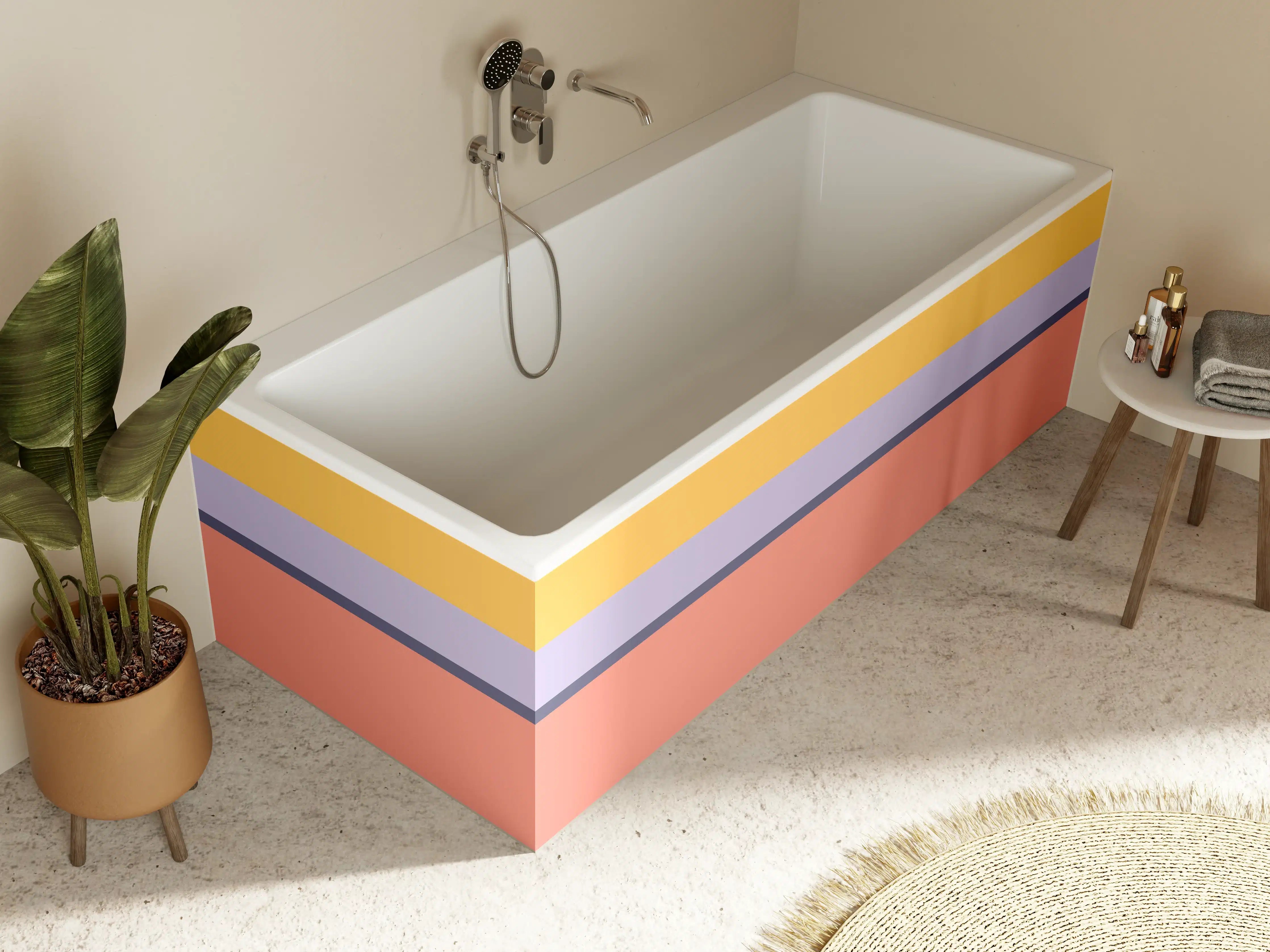 Badewannen-Rückwand - The Vintages - Horizontal - Penelope