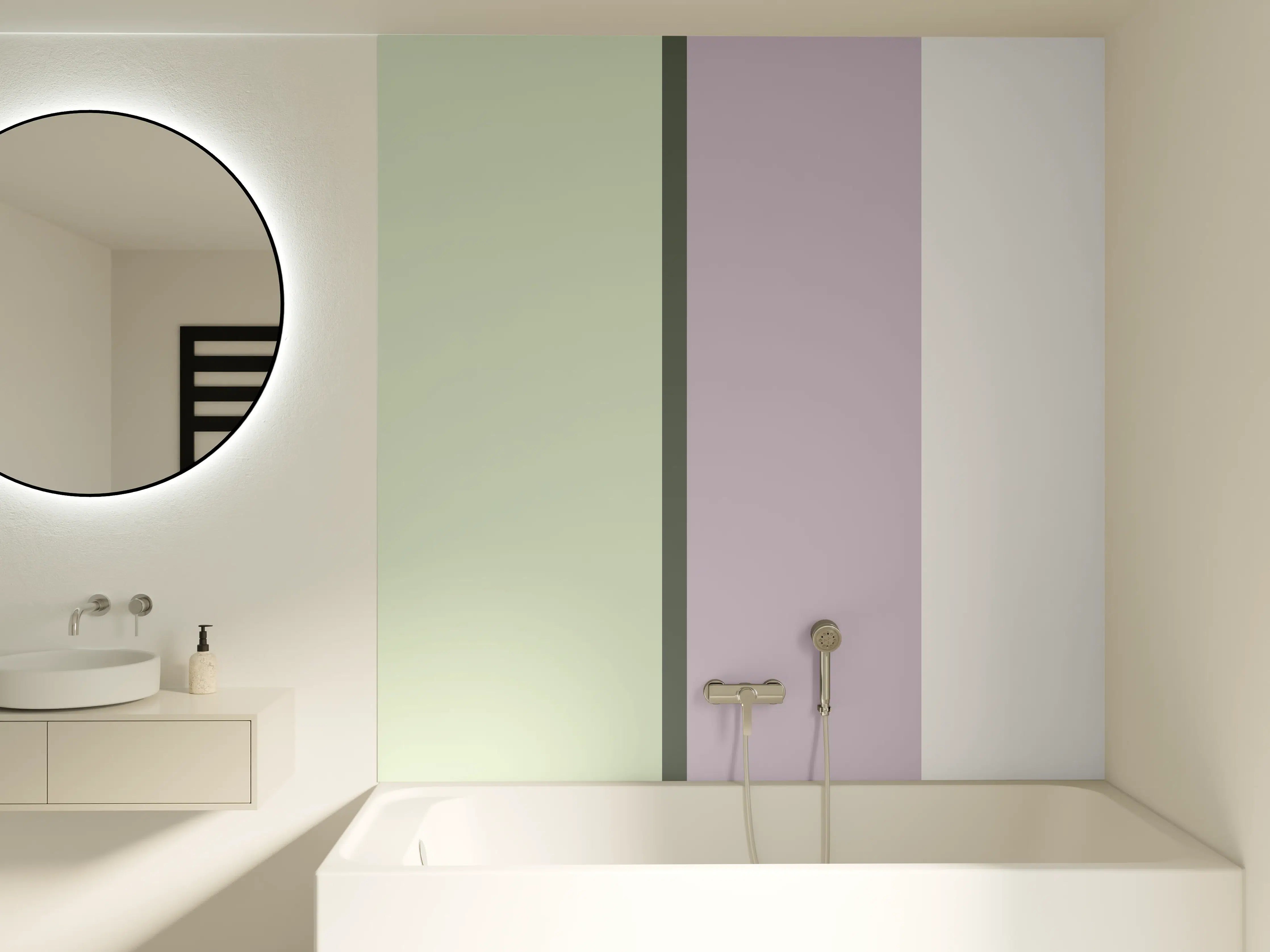 Badewannen-Rückwand - The Vintages - Vertikal - Benedict