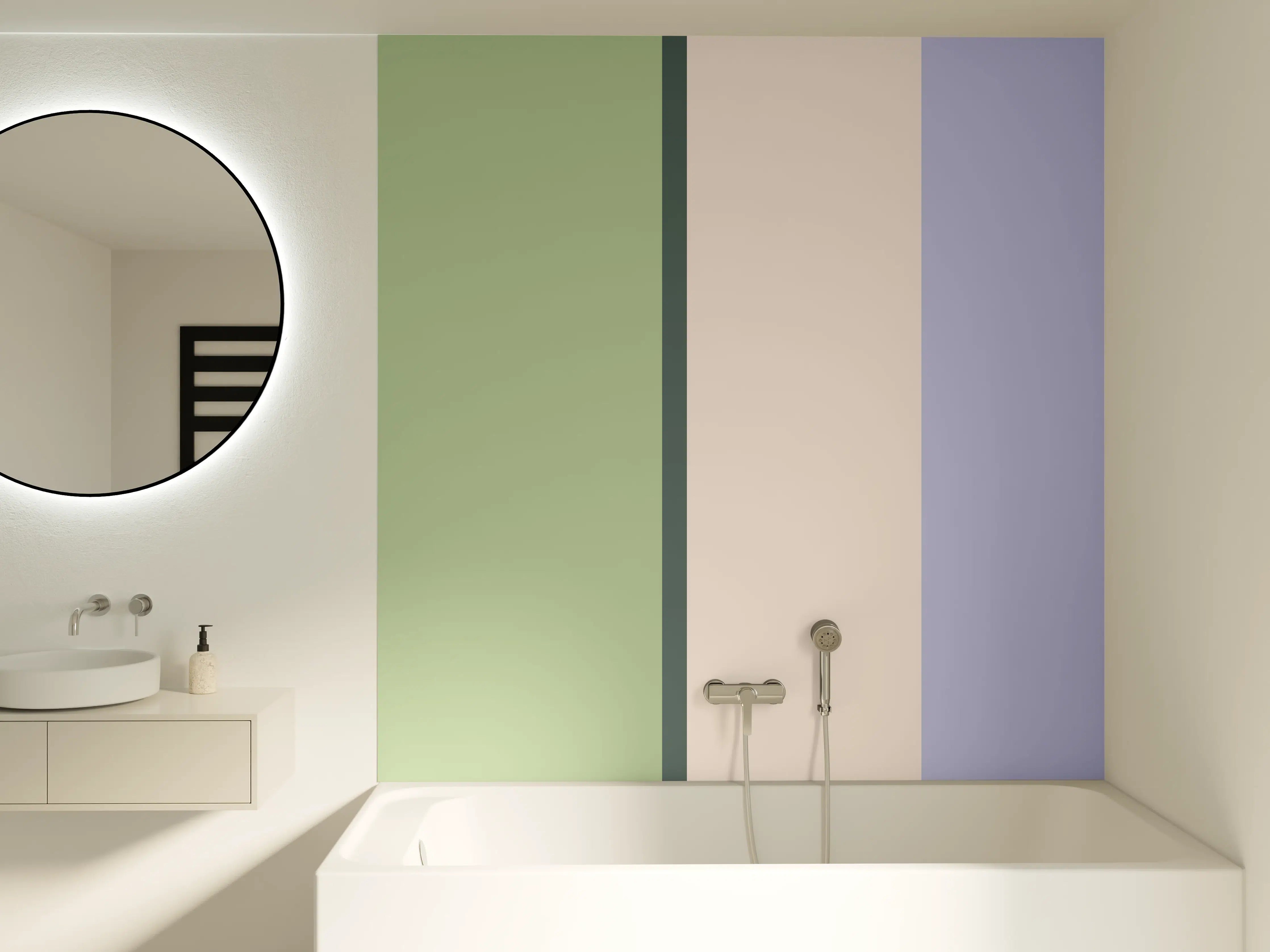 Badewannen-Rückwand - The Vintages - Vertikal - Colin