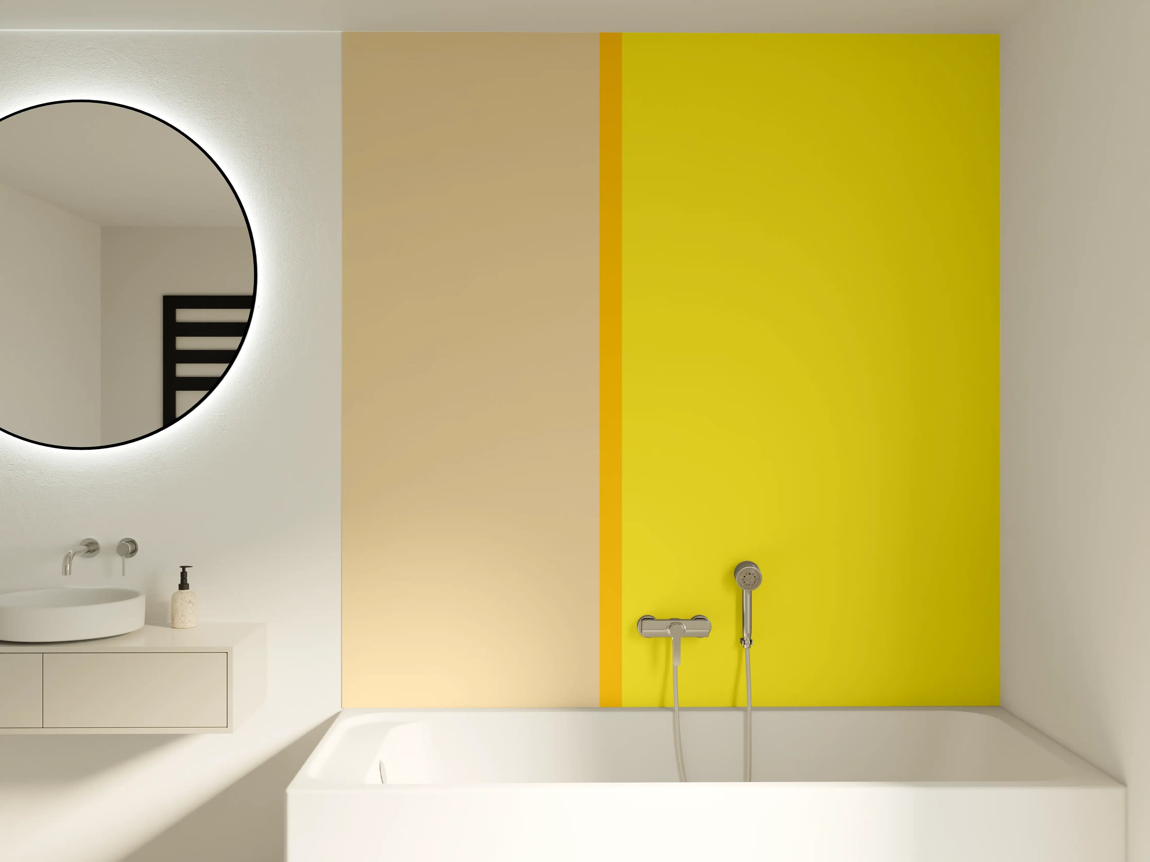 Badewannen-Rückwand - The Yellows - Easy Vertical - Honey