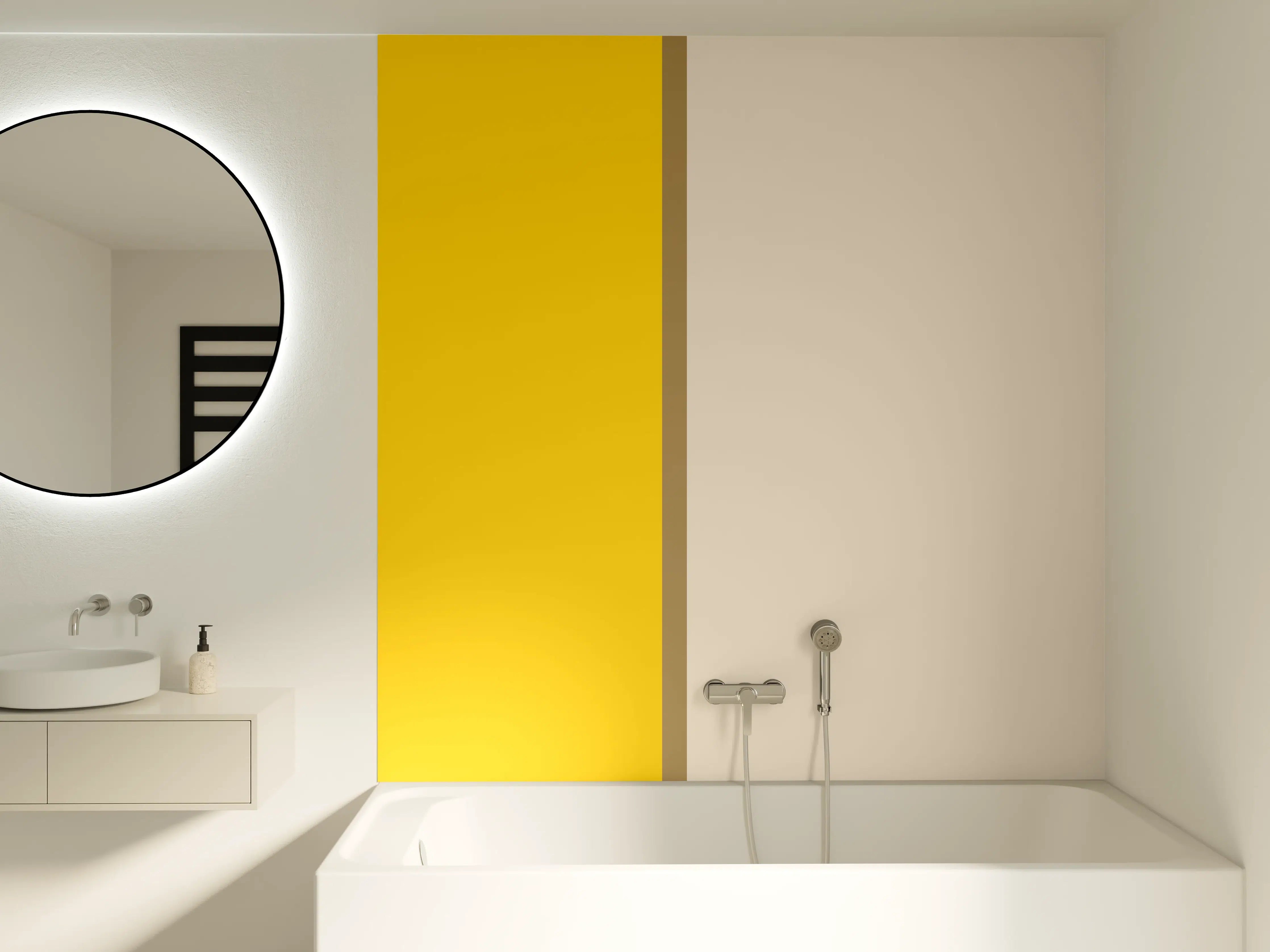 Badewannen-Rückwand - The Yellows - Easy Vertical - Saffron