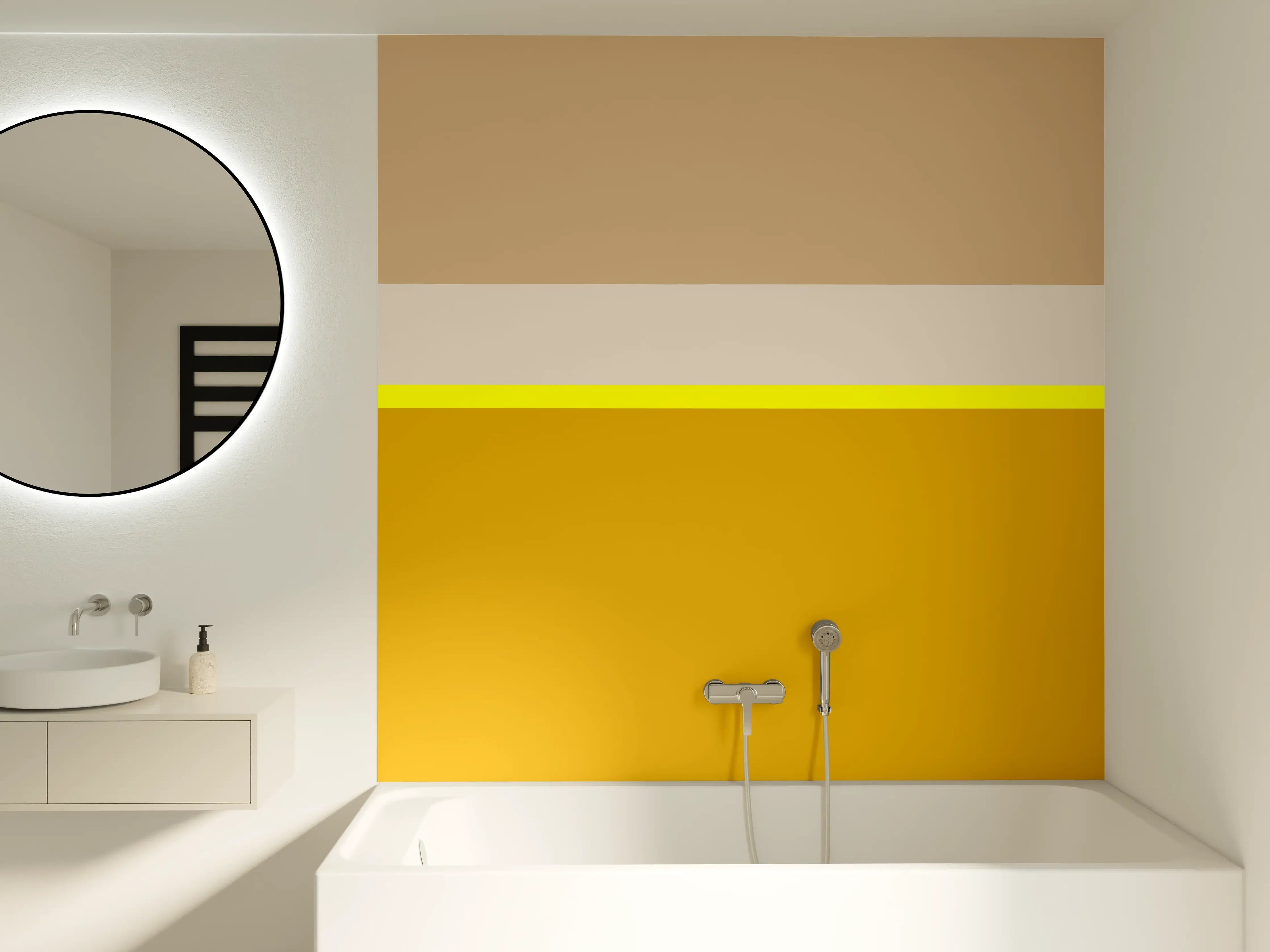 Badewannen-Rückwand - The Yellows - Horizontal - Buttercup