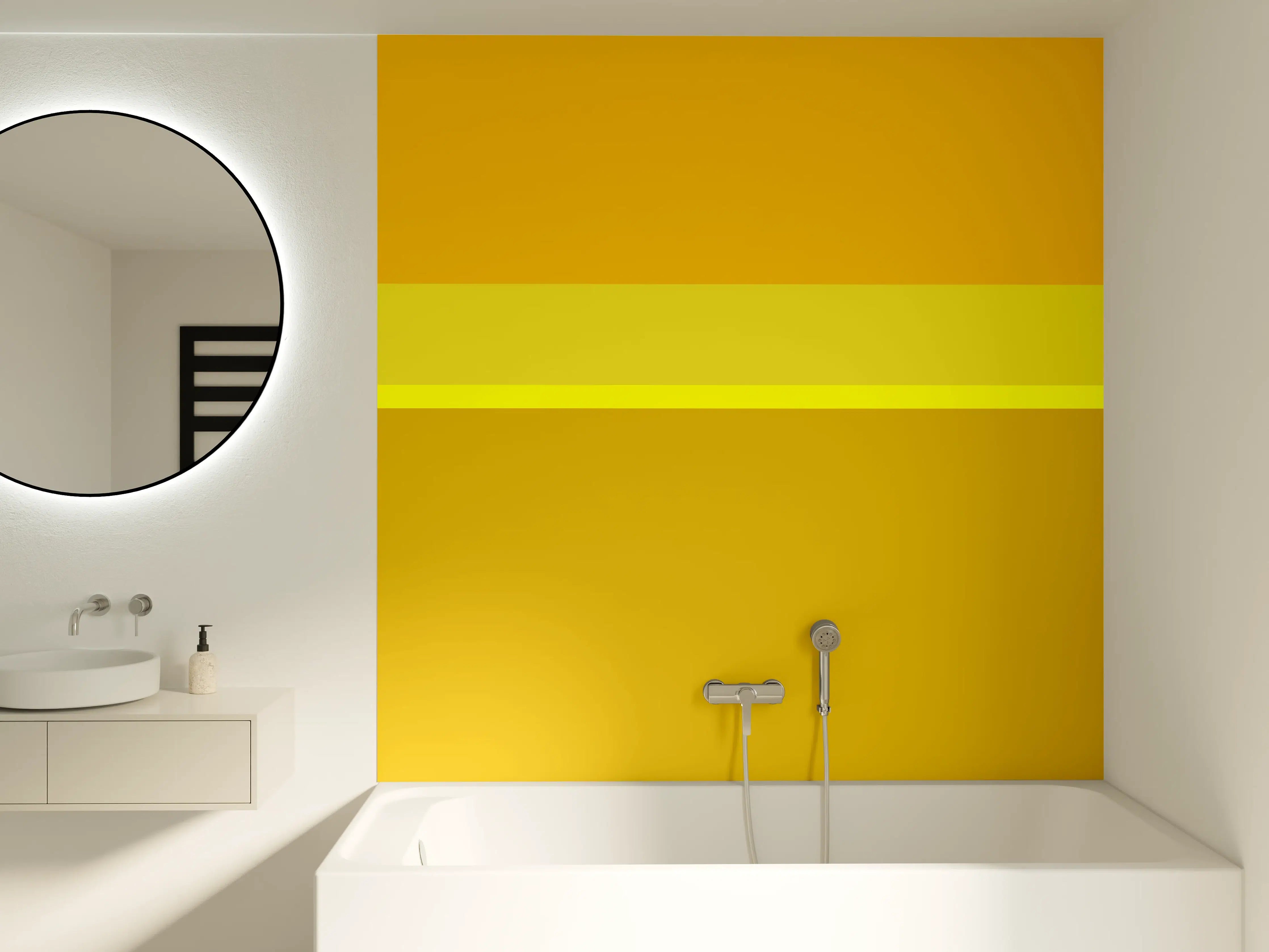 Badewannen-Rückwand - The Yellows - Horizontal - Lemon