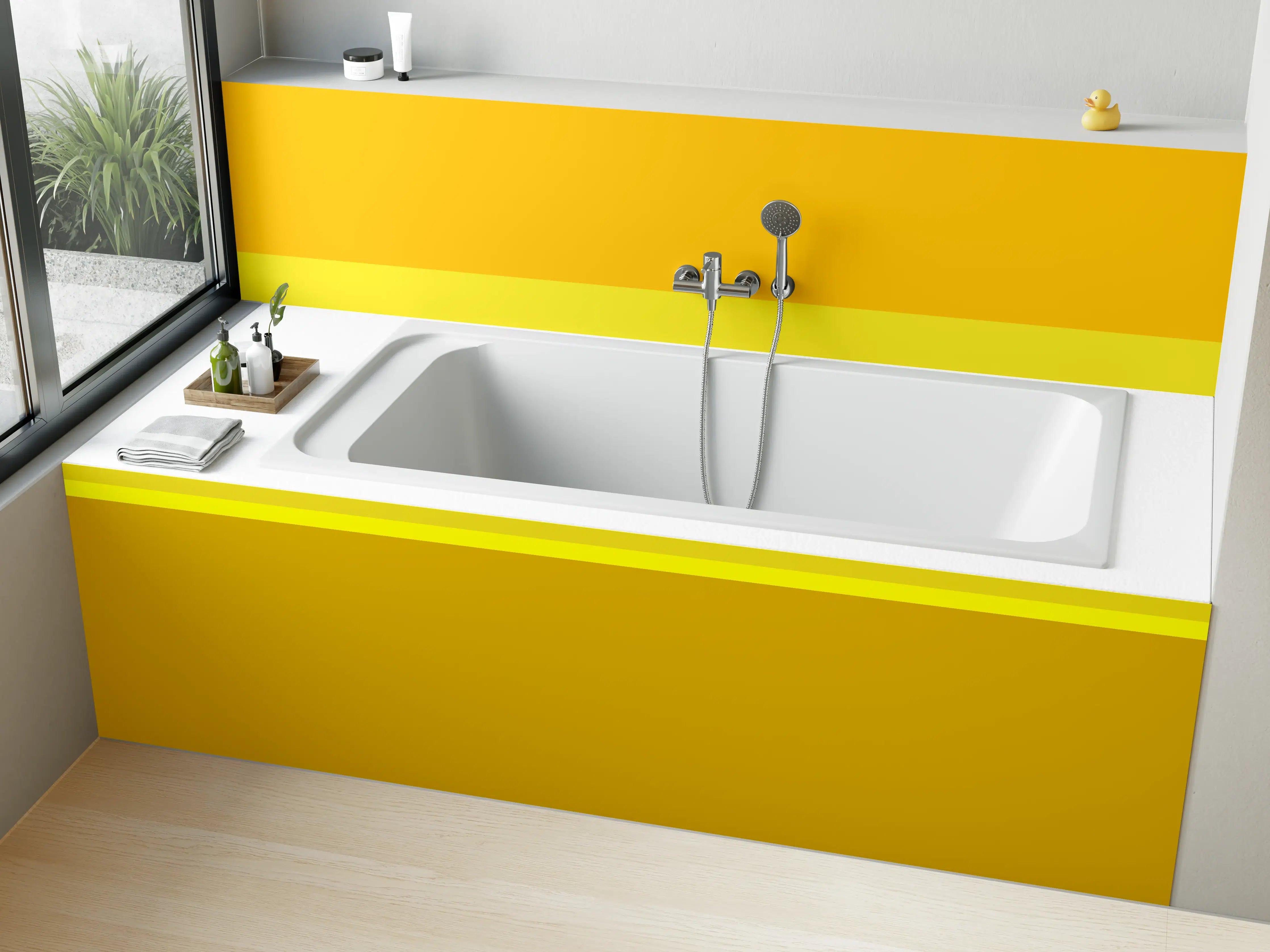 Badewannen-Rückwand - The Yellows - Horizontal - Lemon