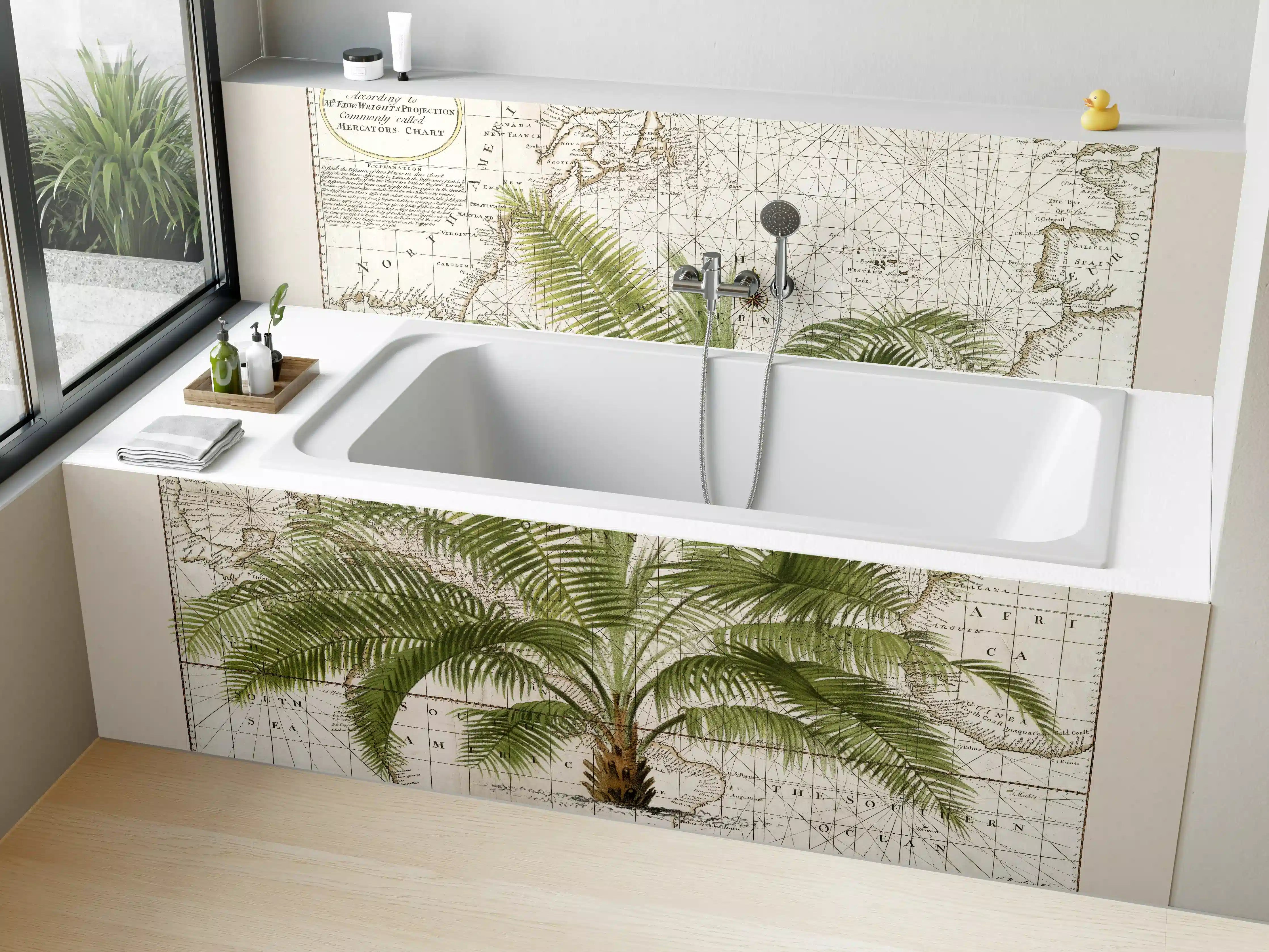 Badewannen-Rückwand - Tropical Empire No1