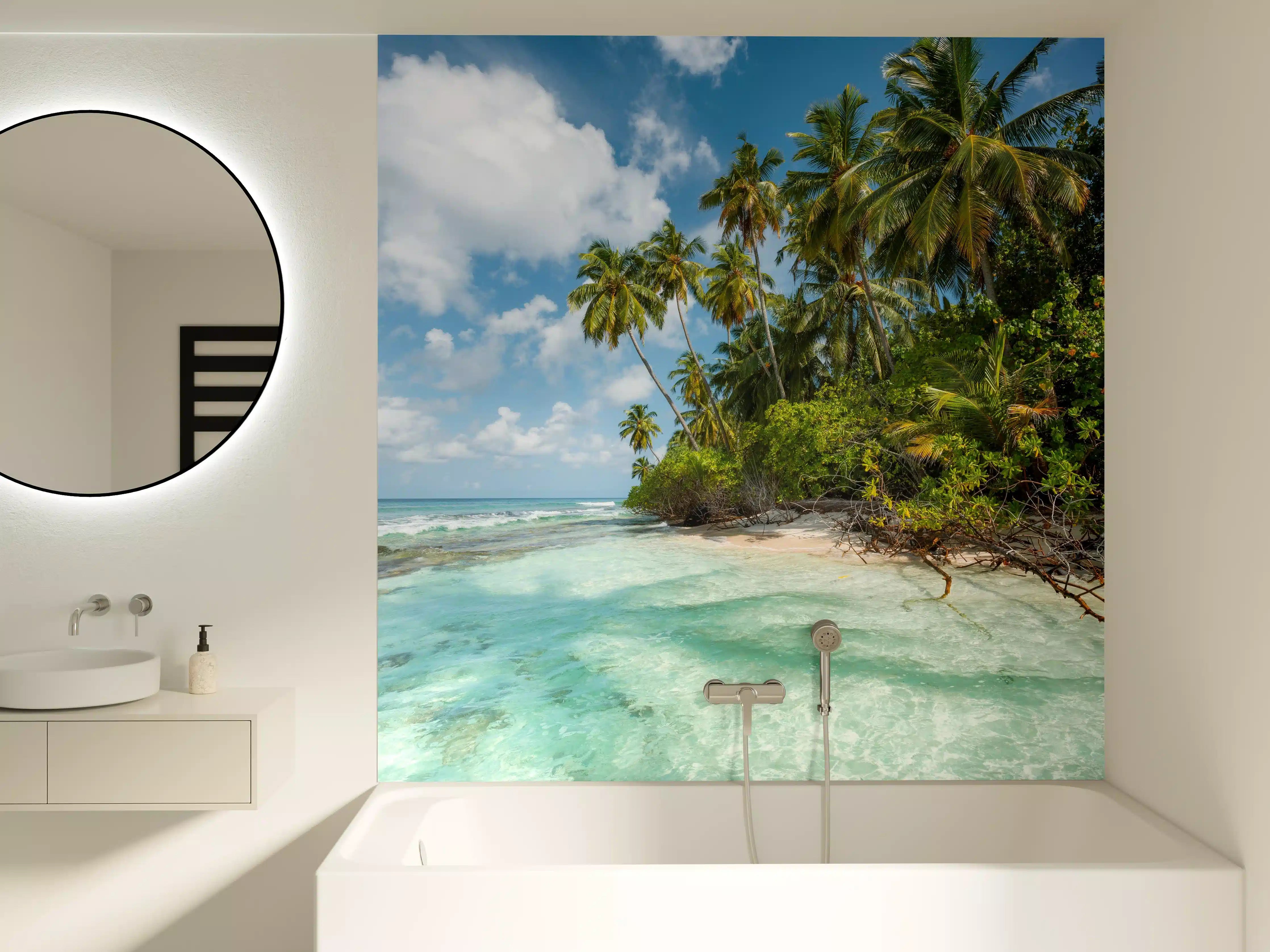 Badewannen-Rückwand - Turquoise Bay