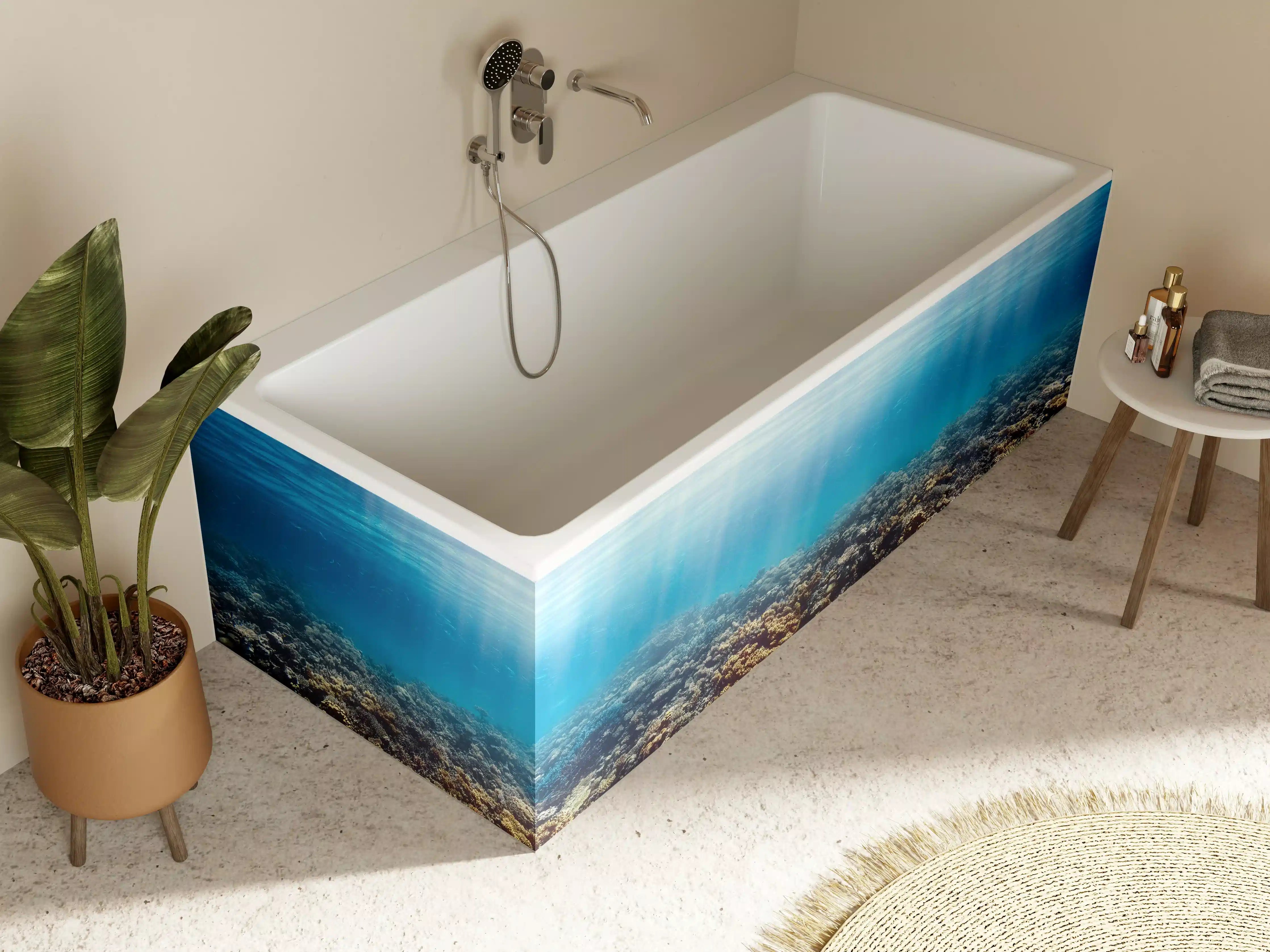 Badewannen-Rückwand - Unterwasser-Korallenriff im Roten Meer