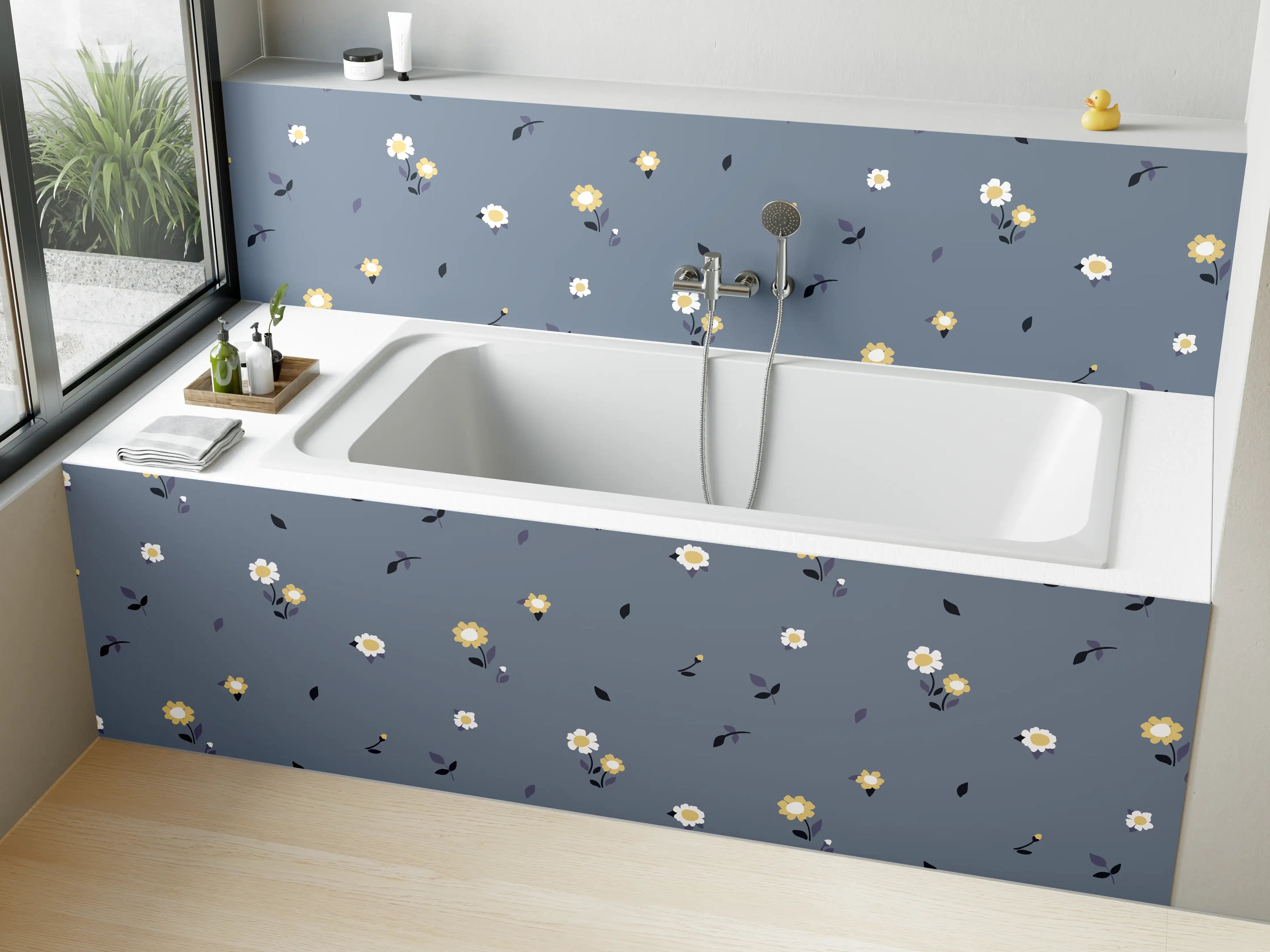 Badewannen-Rückwand - Vintage Bloom Ditsy Blumenmuster