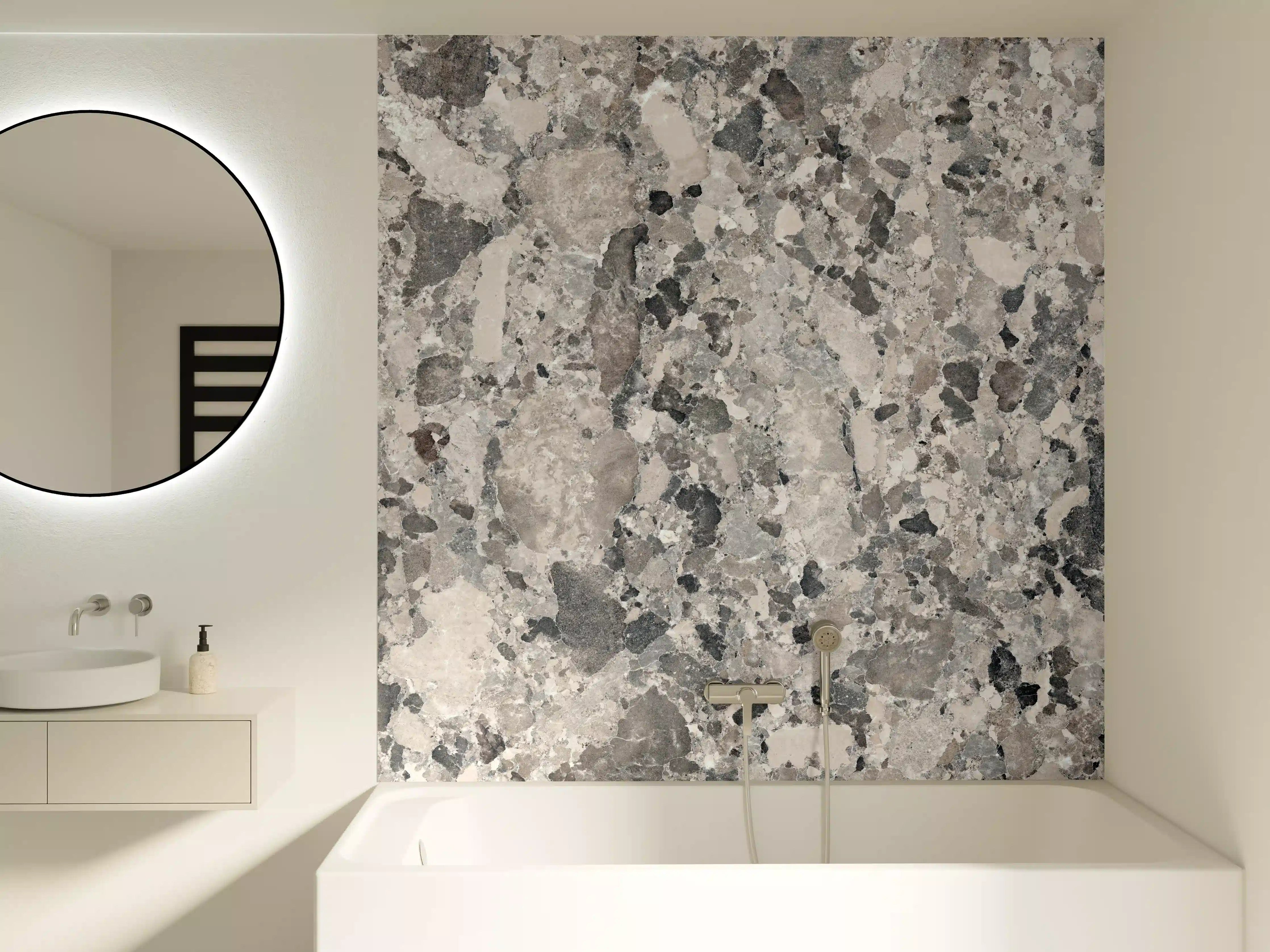 Badewannen-Rückwand - Vintage Granit-Textur