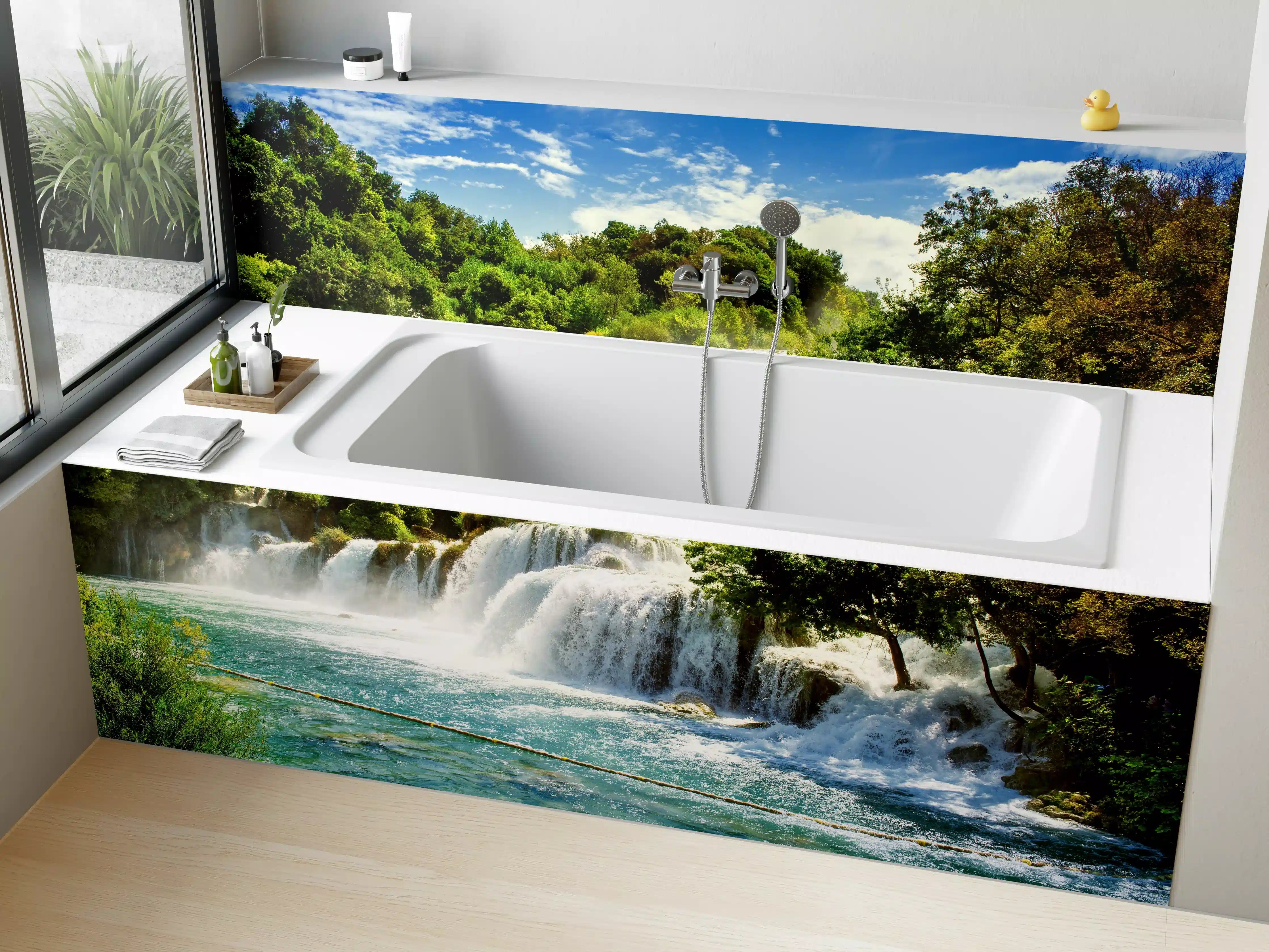 Badewannen-Rückwand - Wasserfälle in Krka