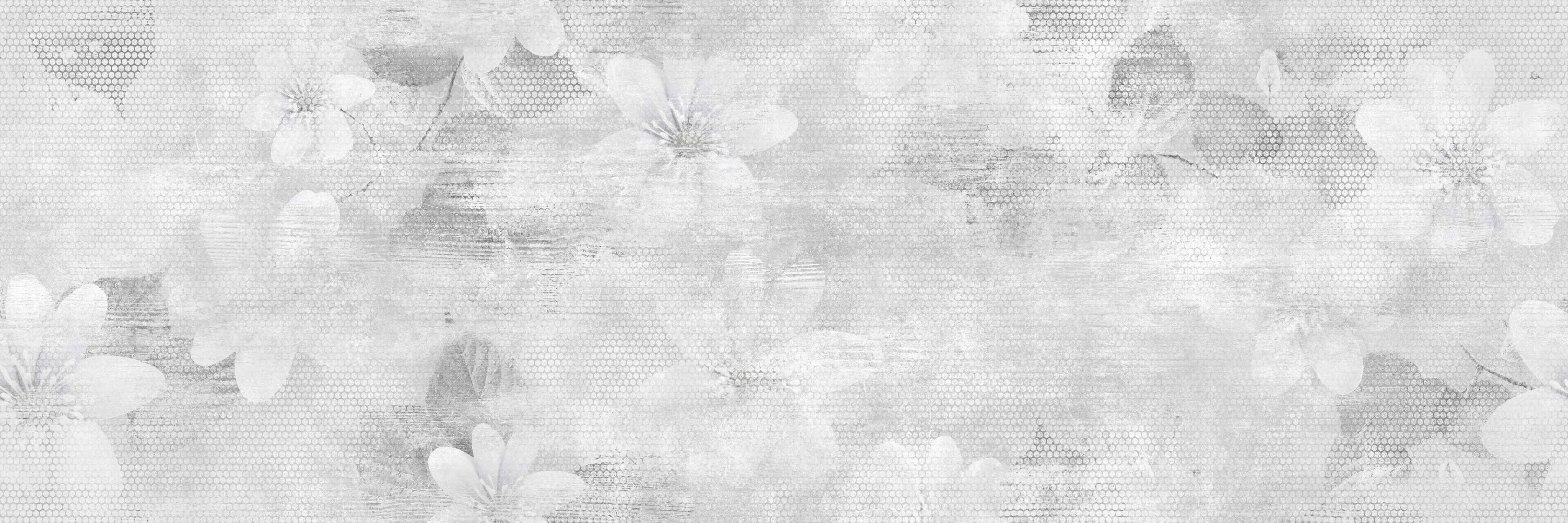 Badewannen-Rückwand-Weißes Blumen Muster - Floral