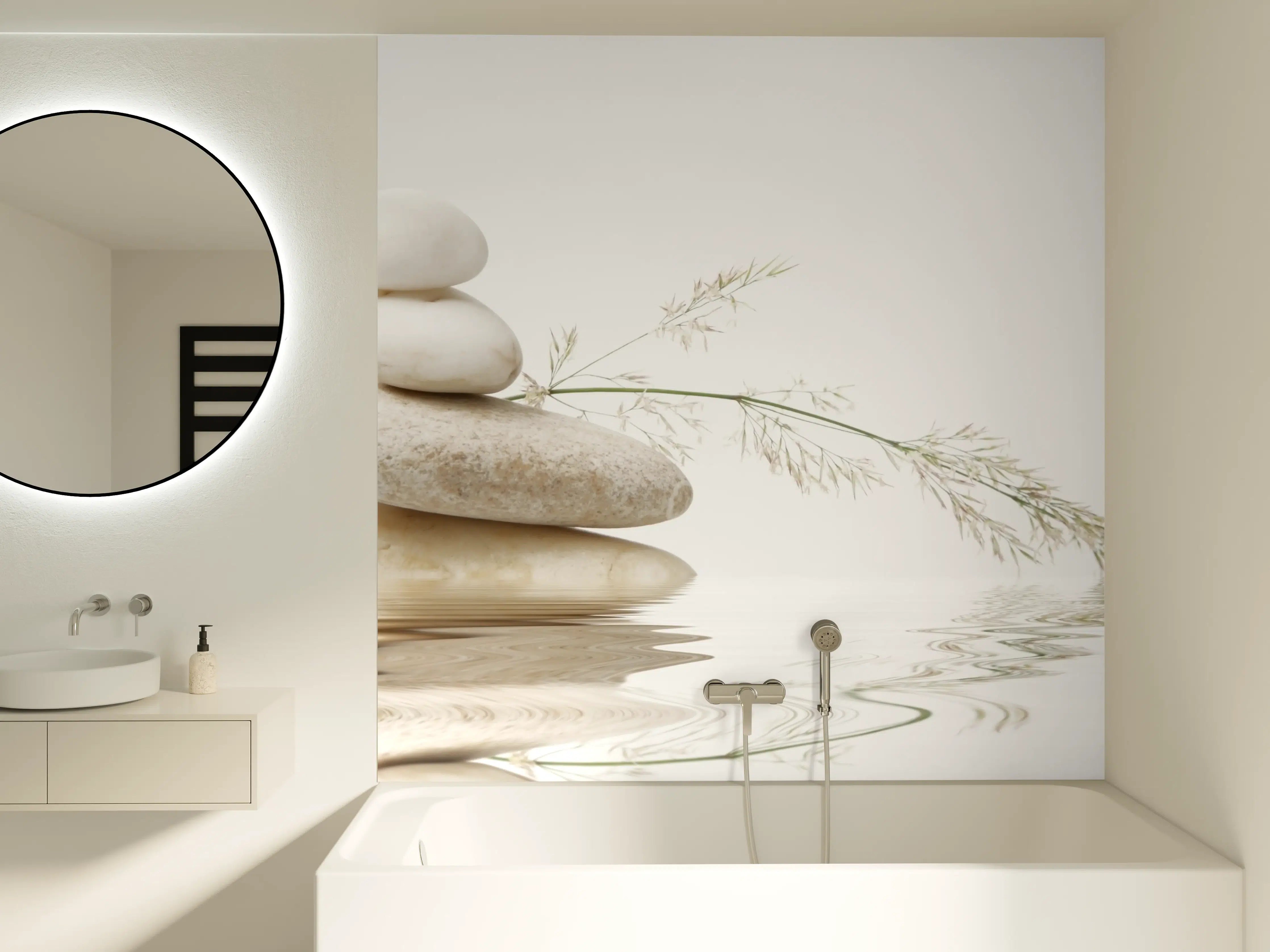 Badewannen-Rückwand - Wellness-Stillleben