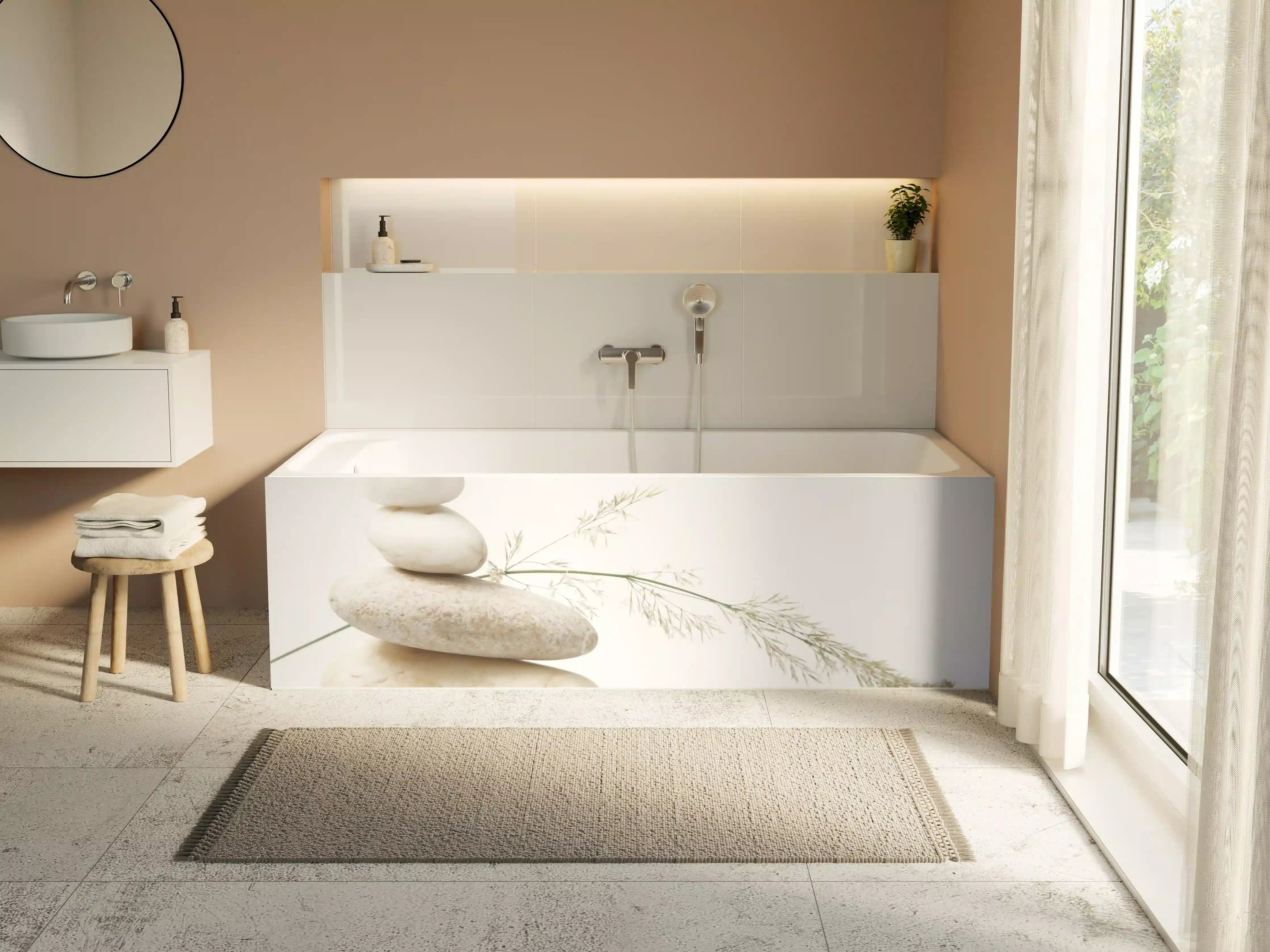 Badewannen-Rückwand - Wellness-Stillleben