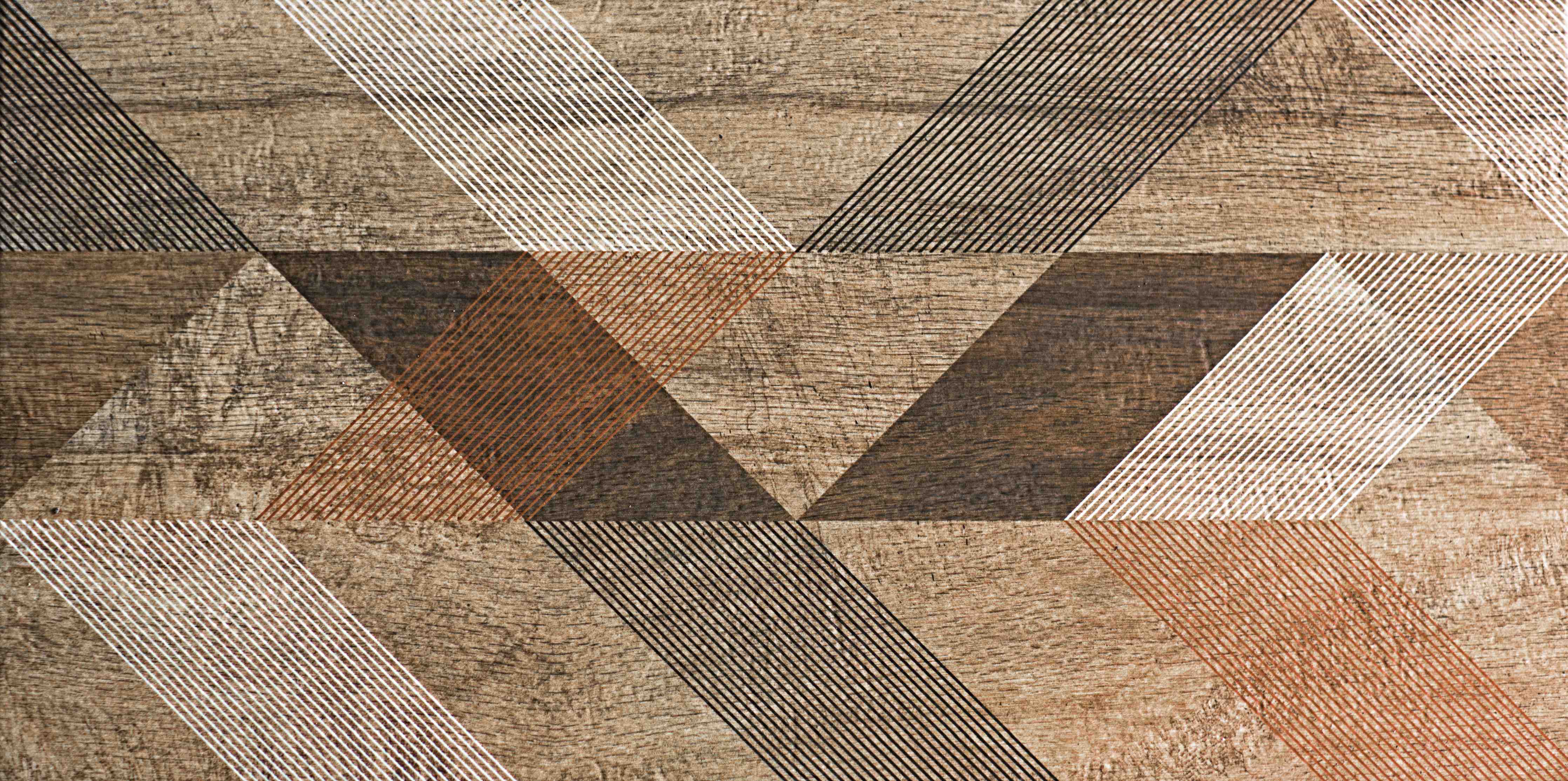 Badewannen-Rückwand-geometrisches Mosaik Design