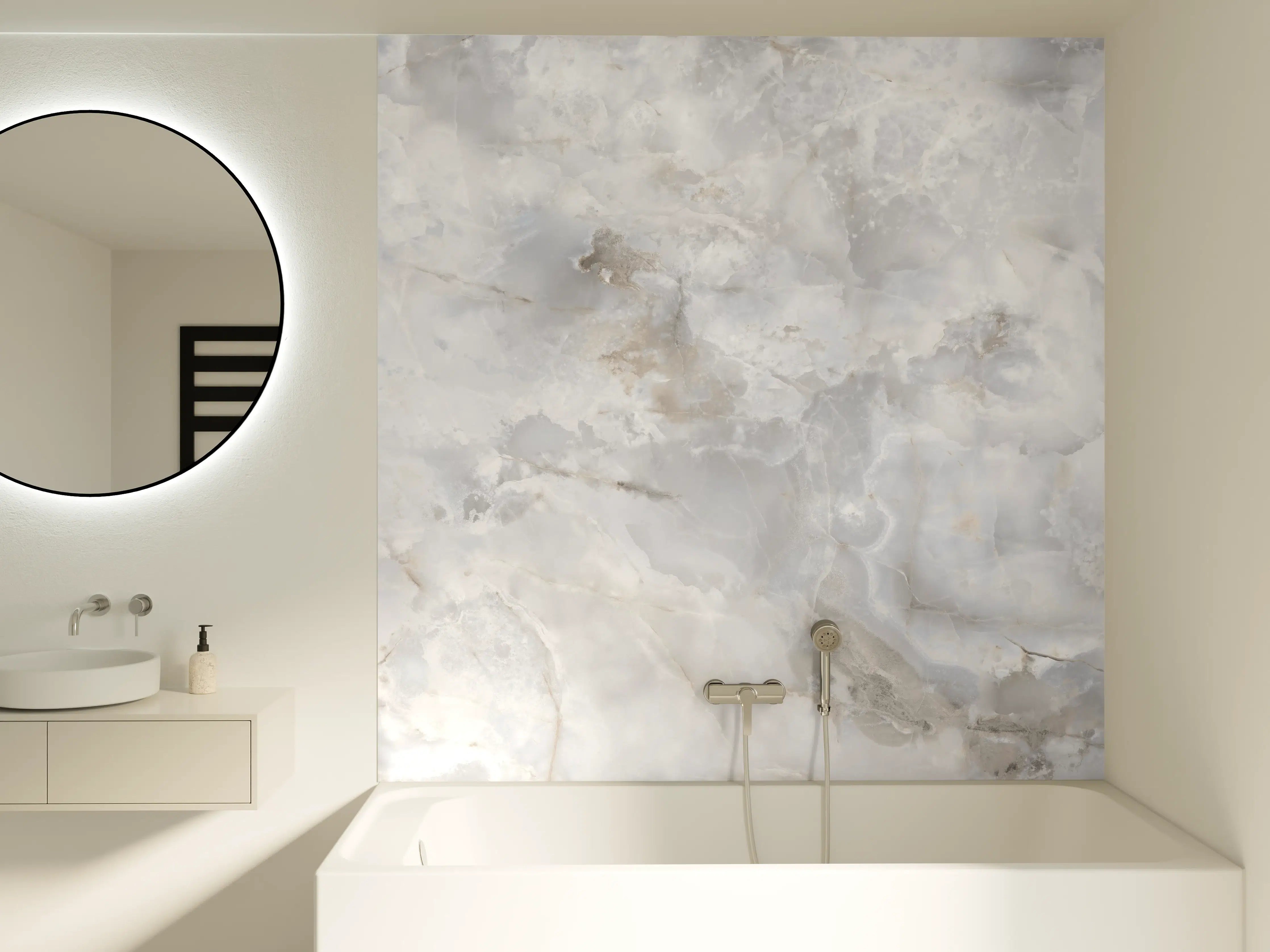 Badewannen-Rückwand - onyx marmor textur
