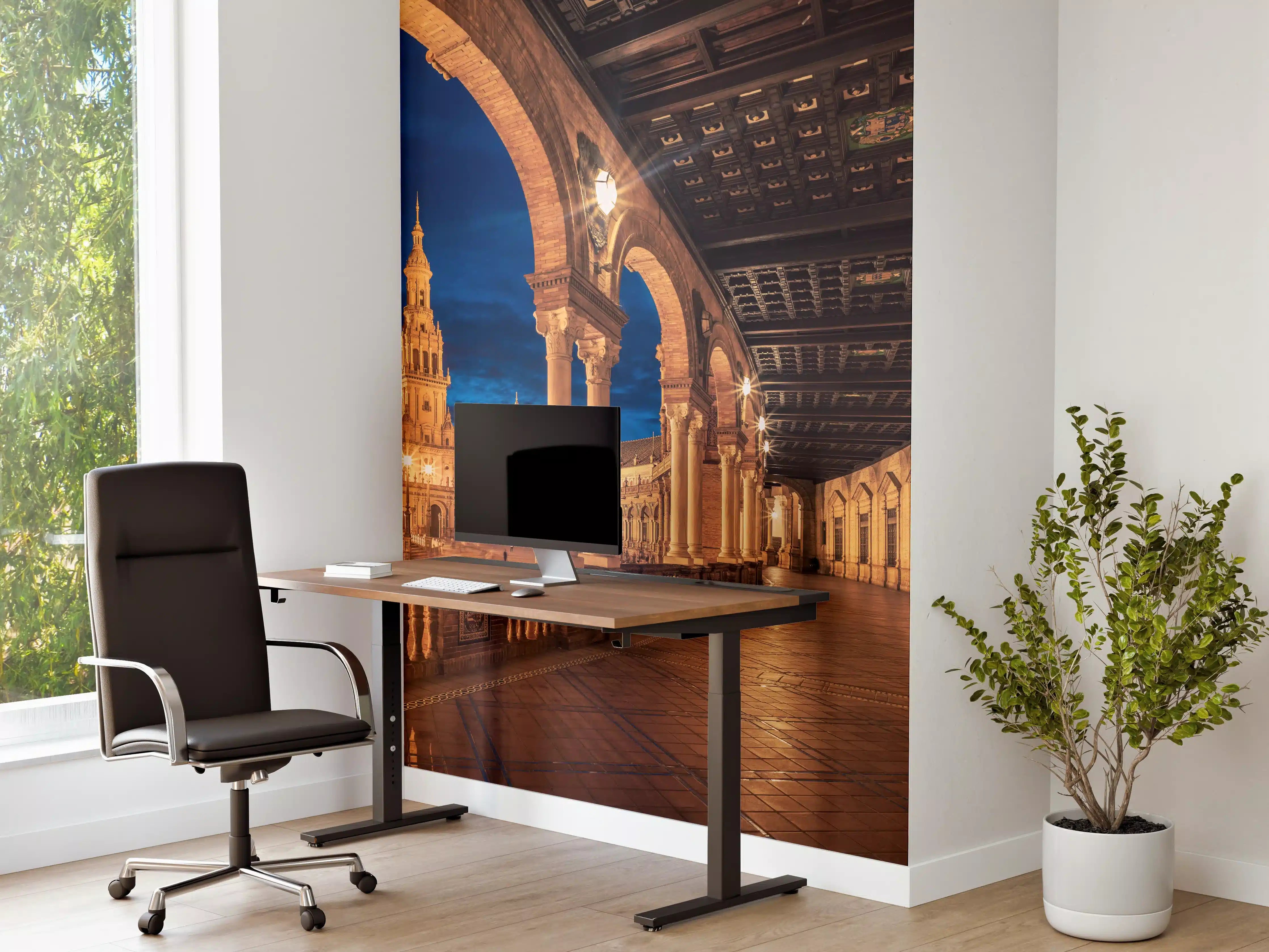 Büro Wandgestaltung - Plaza de Espana con Sevilla - Spanien