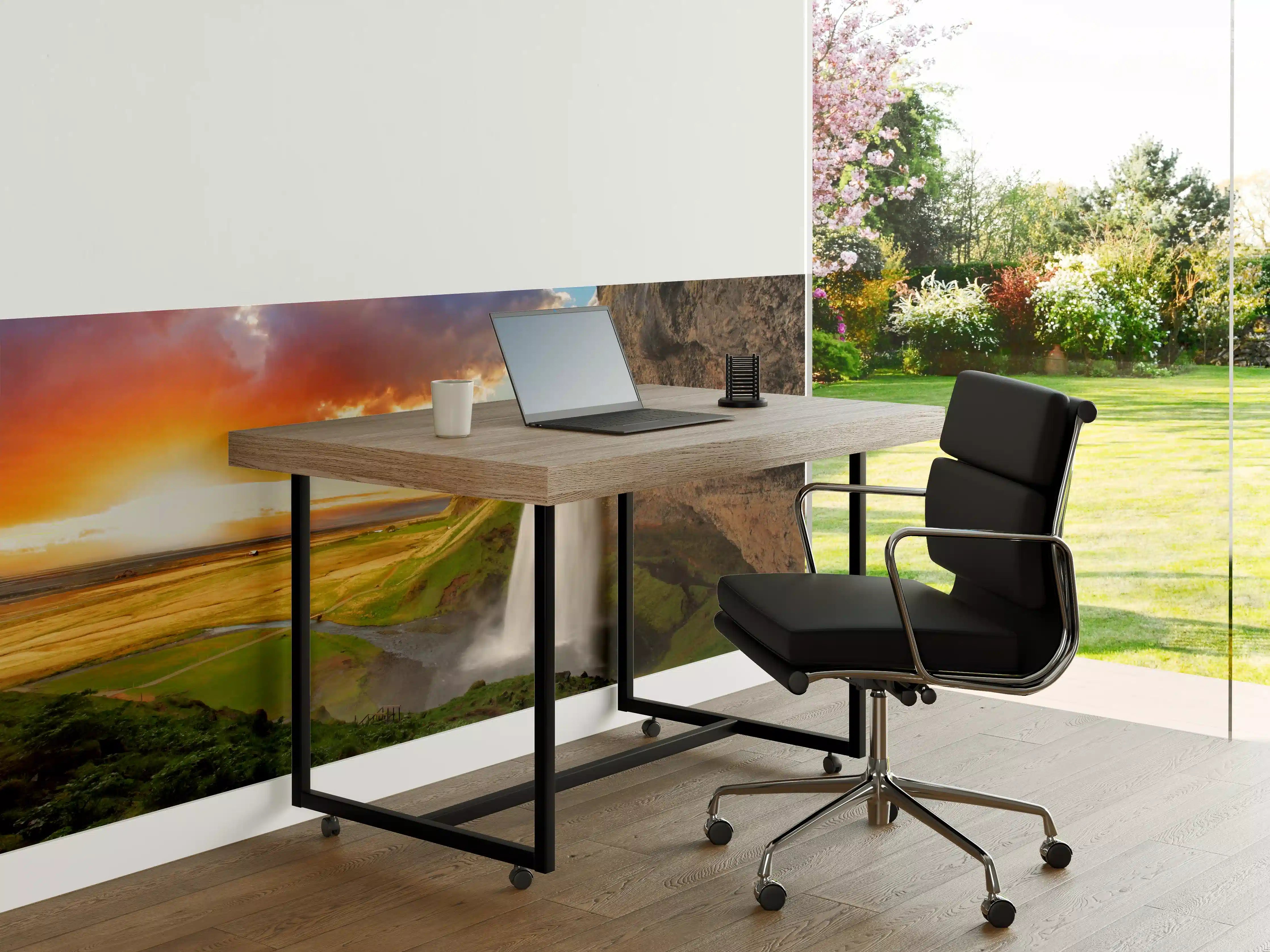 Büro Wandgestaltung - Seljalandsfoss Wasserfall bei Sonnenuntergang