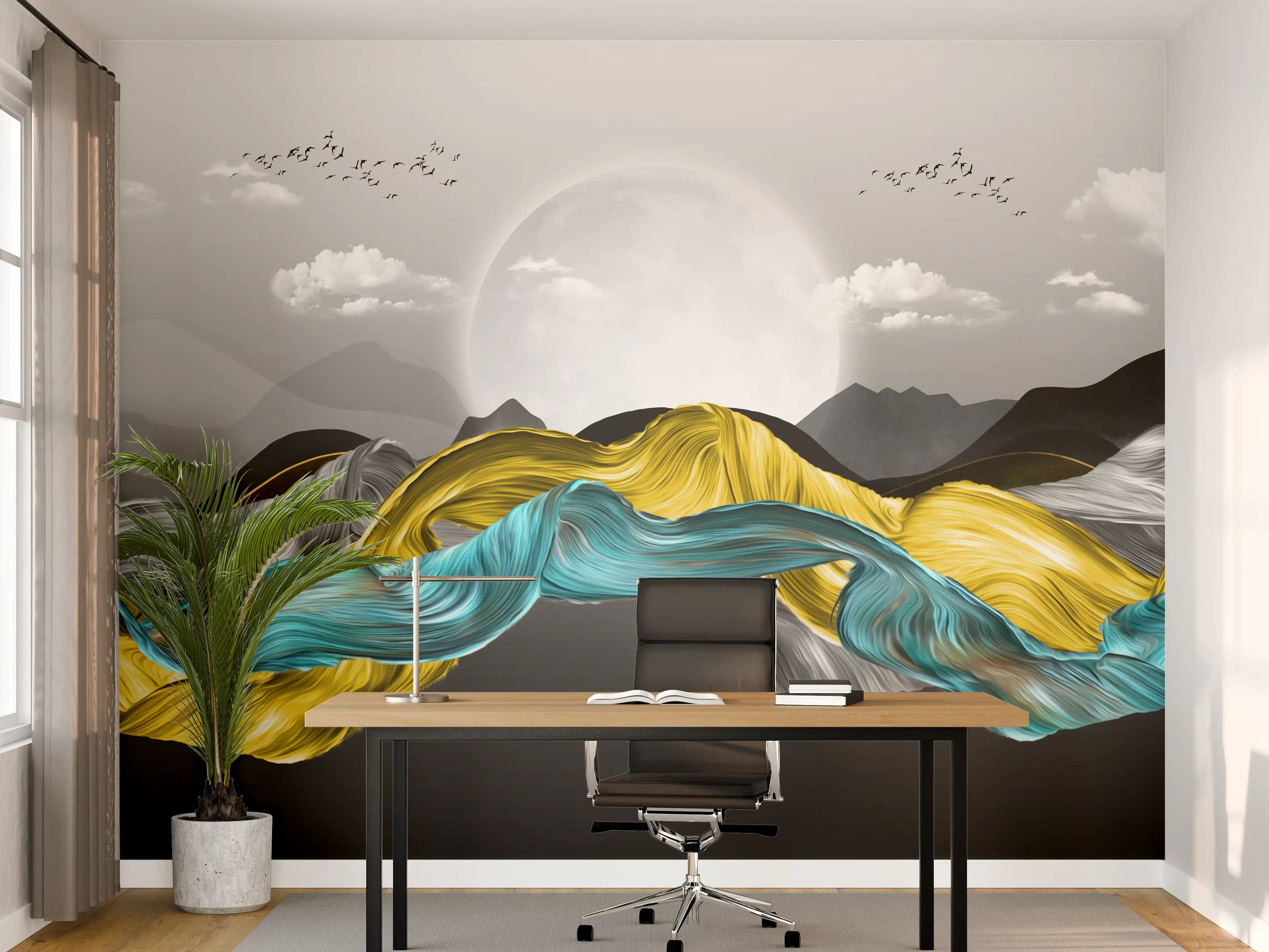 Büro Wandgestaltung - 3D Moderne Leinwand - Abstrakt